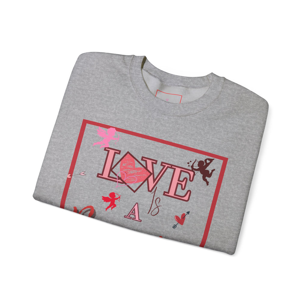 Love Is a Battlefield Valentines Day Sweatshirt  | Cupid Sweater | Heart Sweater | Valentines Day Sweatshirt |