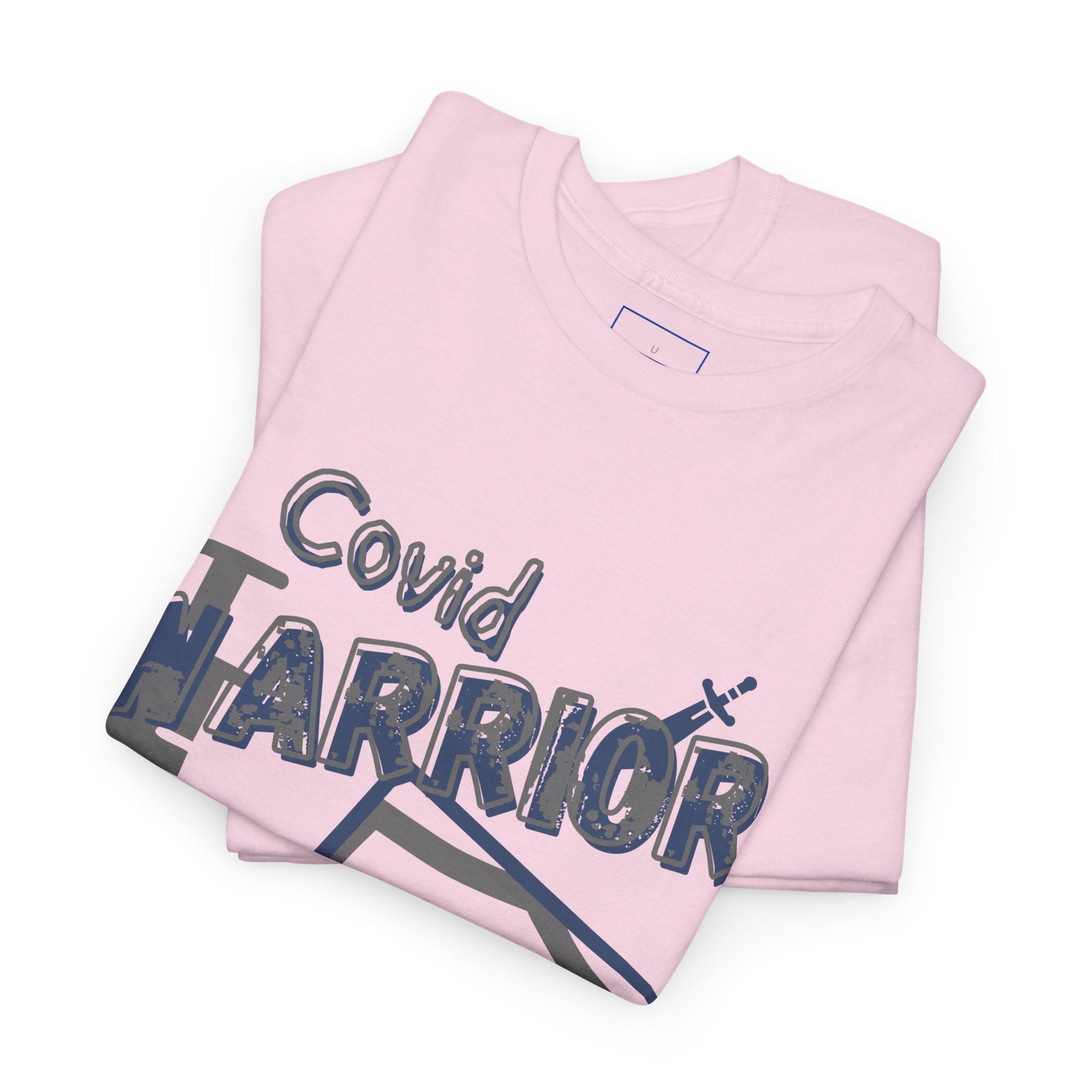 COVID Warrior Nurse & EMS T-Shirt(Blue|Grey) | Medical Staff Tribute Tee | EMS Casual Tee |
