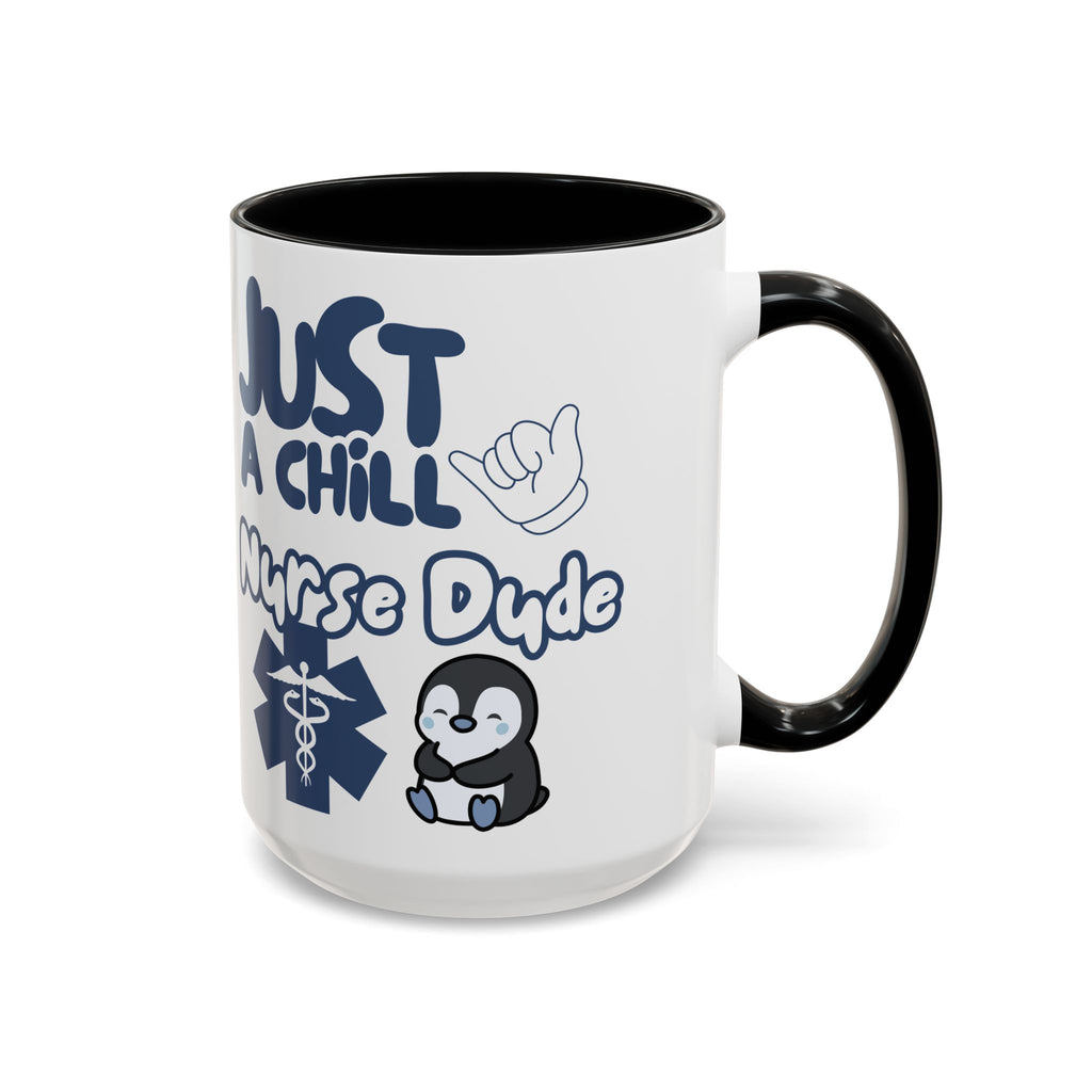 Chill Nurse Dude Insulated Medical Travel Mug 11/15oz(Blue|White)Travel Mug For Medical Professionals| Healthcare Travel Cup For Men|