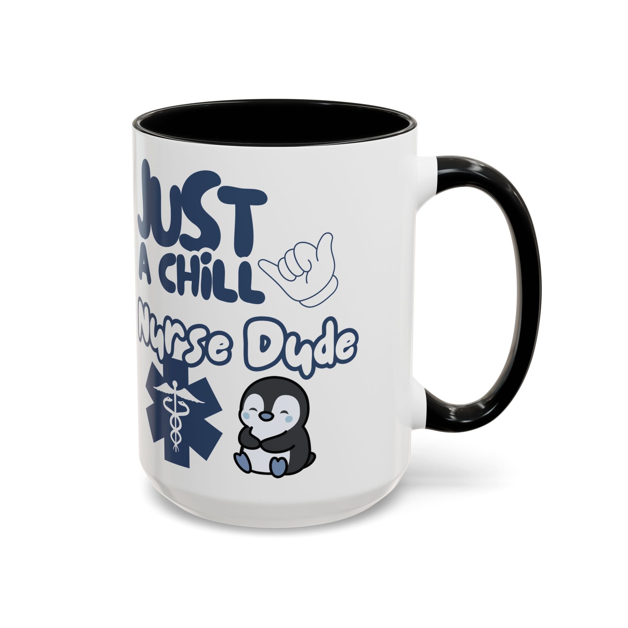 Chill Nurse Dude Insulated Medical Travel Mug 11/15oz(Blue|White)Travel Mug For Medical Professionals| Healthcare Travel Cup For Men|