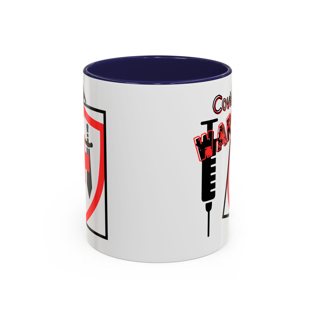 COVID Warrior Coffee Mug(Red|Black) | Vaccine Shield Accent Mug 11/15oz| Medical Staff Work Mug |
