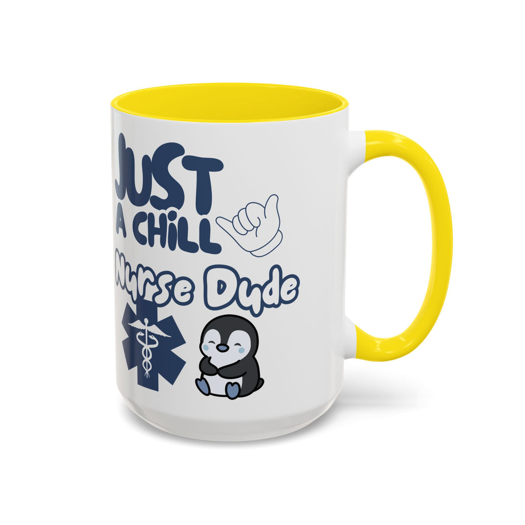 Chill Nurse Dude Insulated Medical Travel Mug 11/15oz(Blue|White)Travel Mug For Medical Professionals| Healthcare Travel Cup For Men|