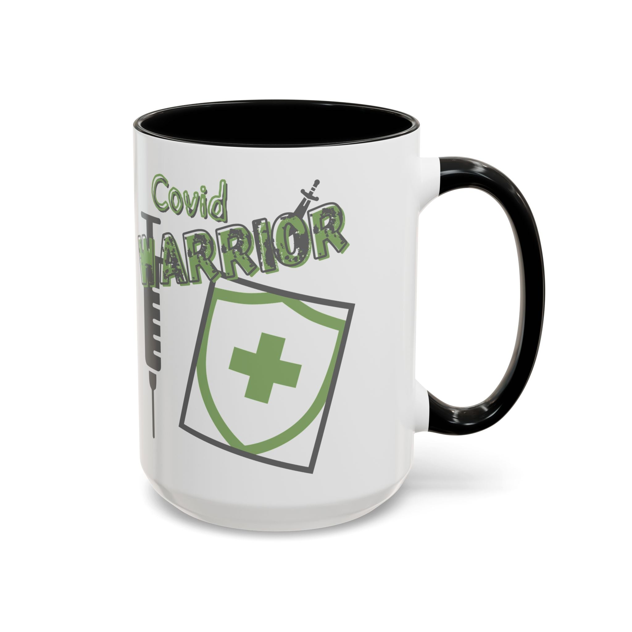 COVID Warrior Coffee Mug |Medical Staff Accent Mug 11/15 oz | Hospital Work Cup |