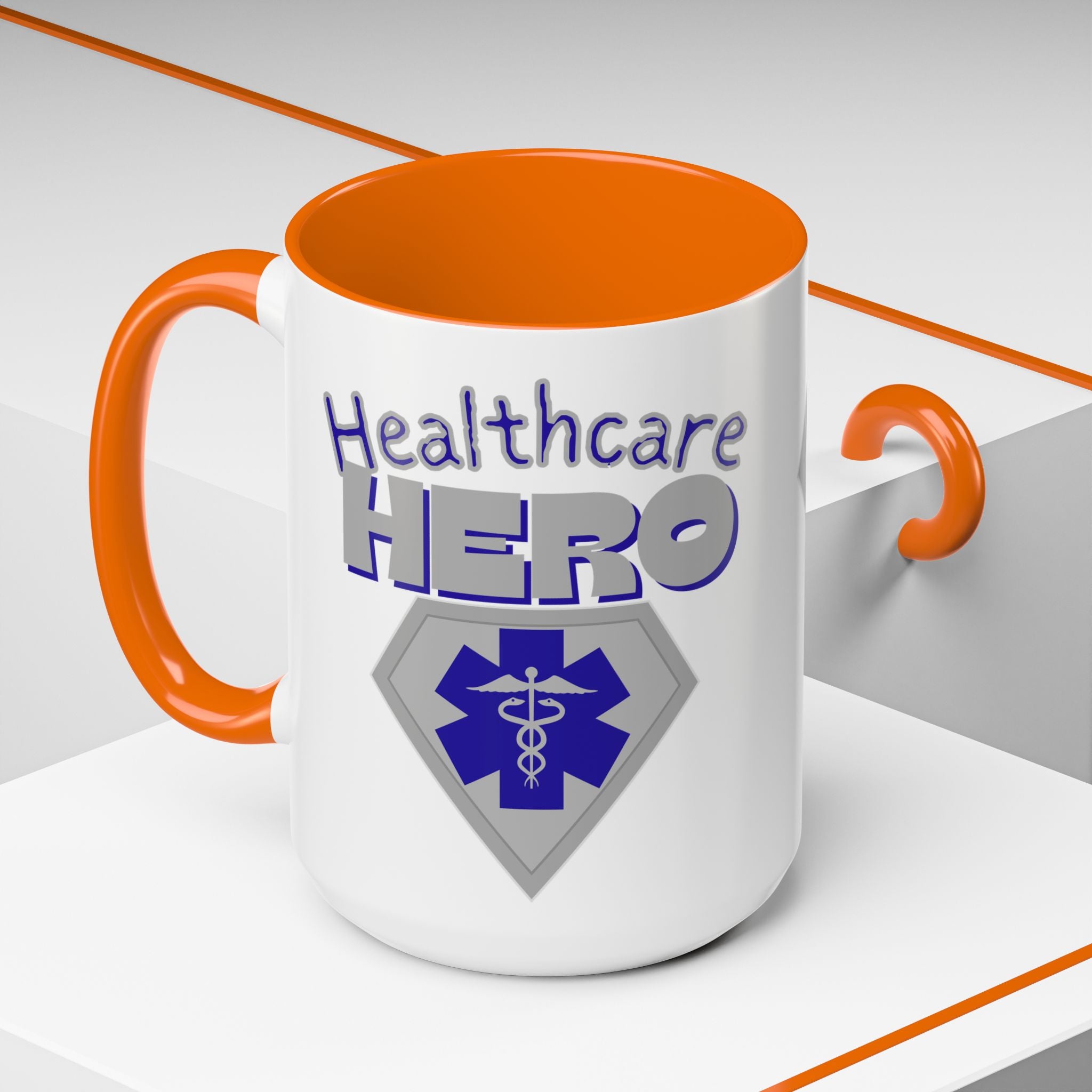 Healthcare Hero Coffee Mug | EMS Accent Mug (11/15oz)| Work Mug For Medical Workers|