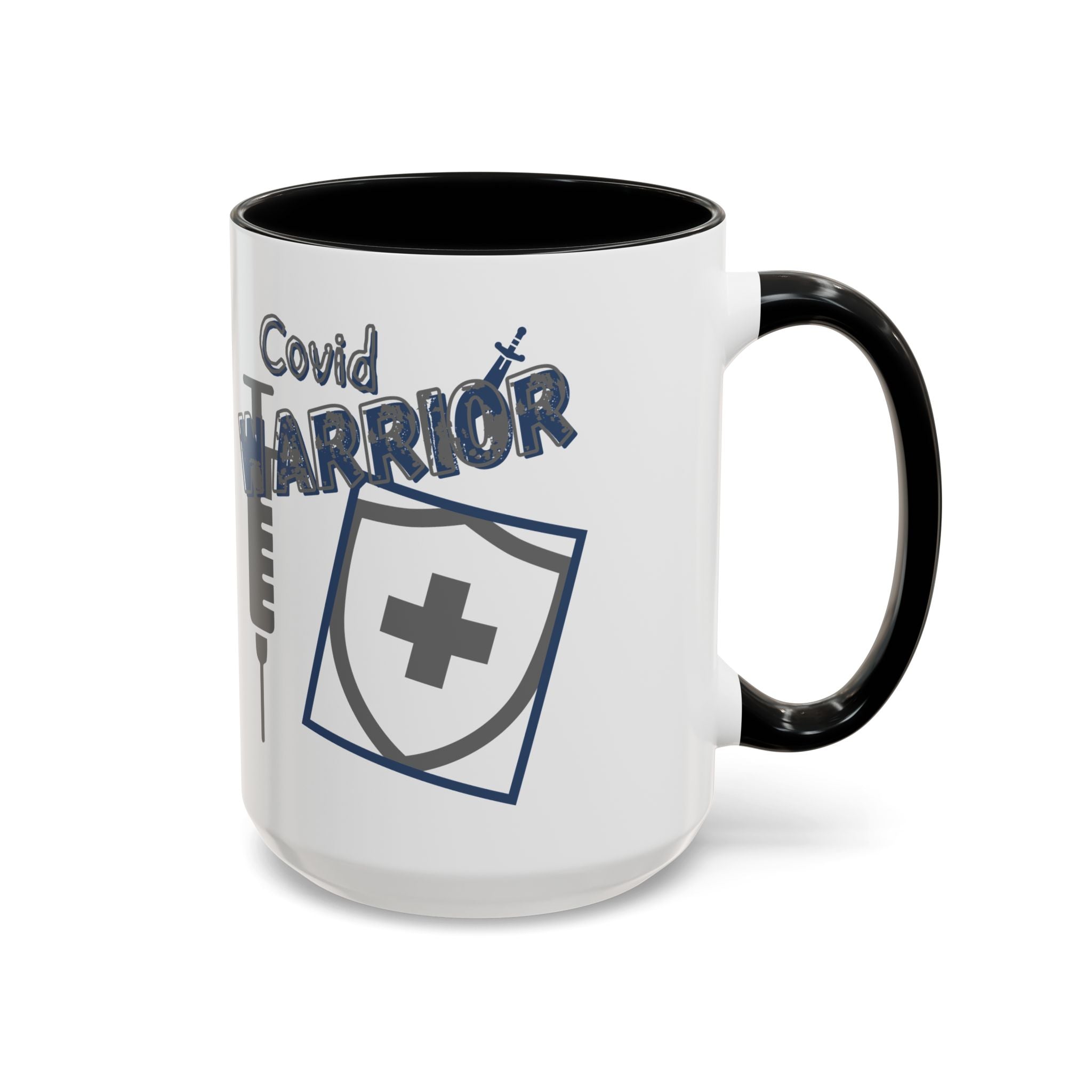 COVID Warrior Coffee Mug | Medical Staff Accent Mug 11/15oz | Work Cup For Frontline Workers |