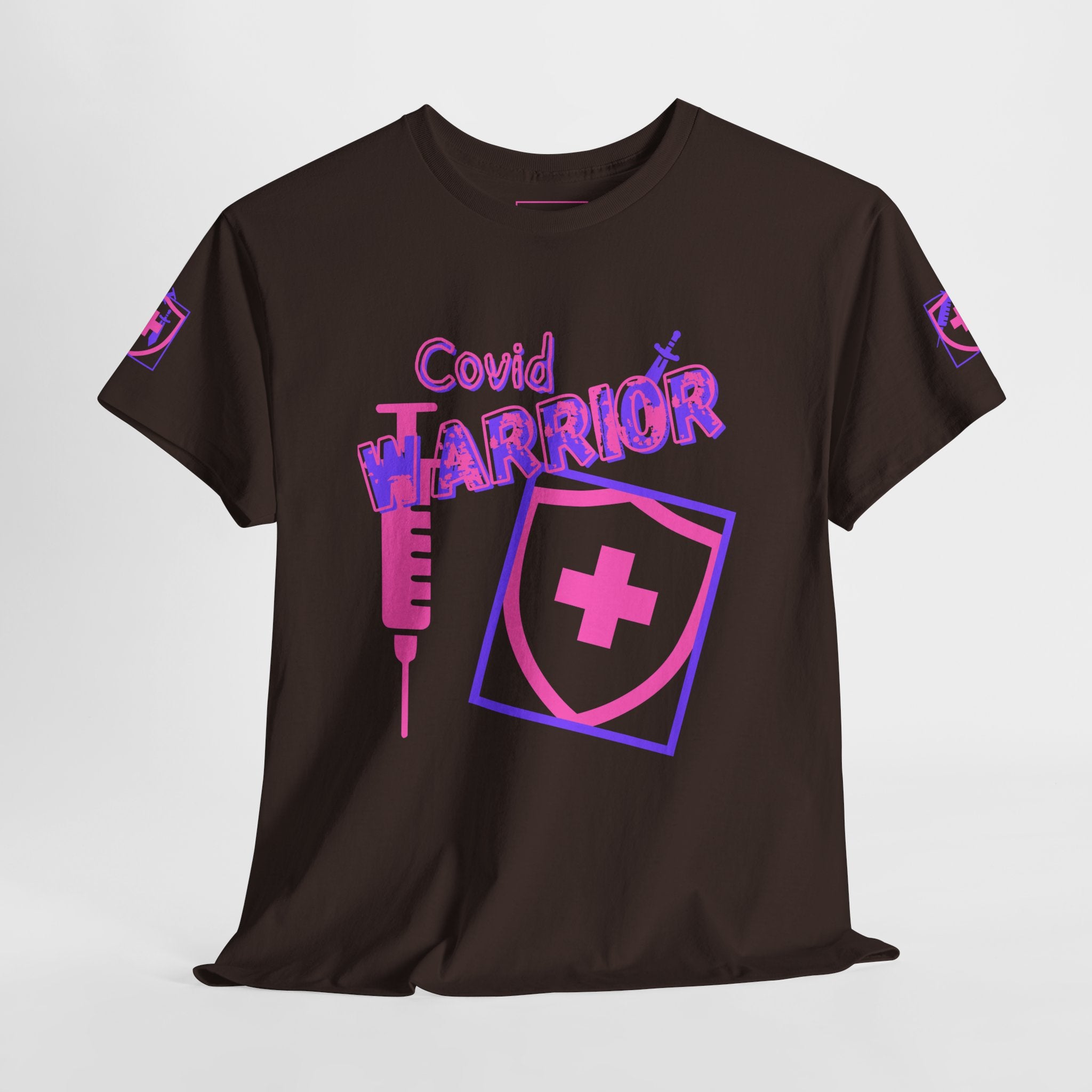 COVID Warrior Nurse & EMS T-Shirt(Pink|Purple) | Medical Staff Tribute Tee | EMS Casual Tee |