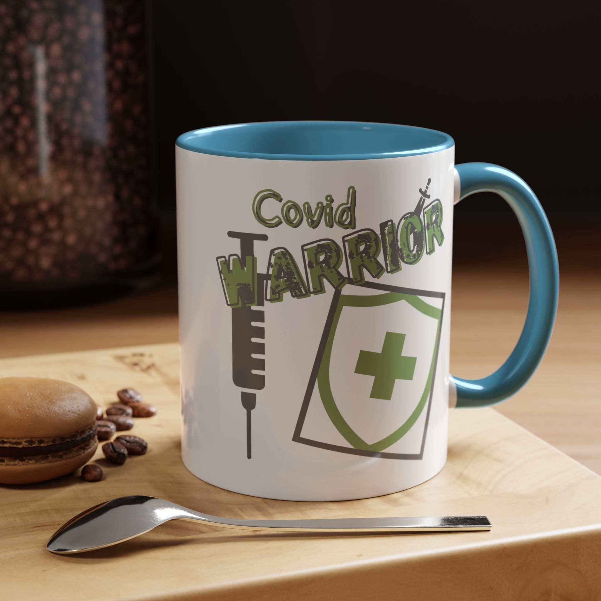 COVID Warrior Coffee Mug |Medical Staff Accent Mug 11/15 oz | Hospital Work Cup |