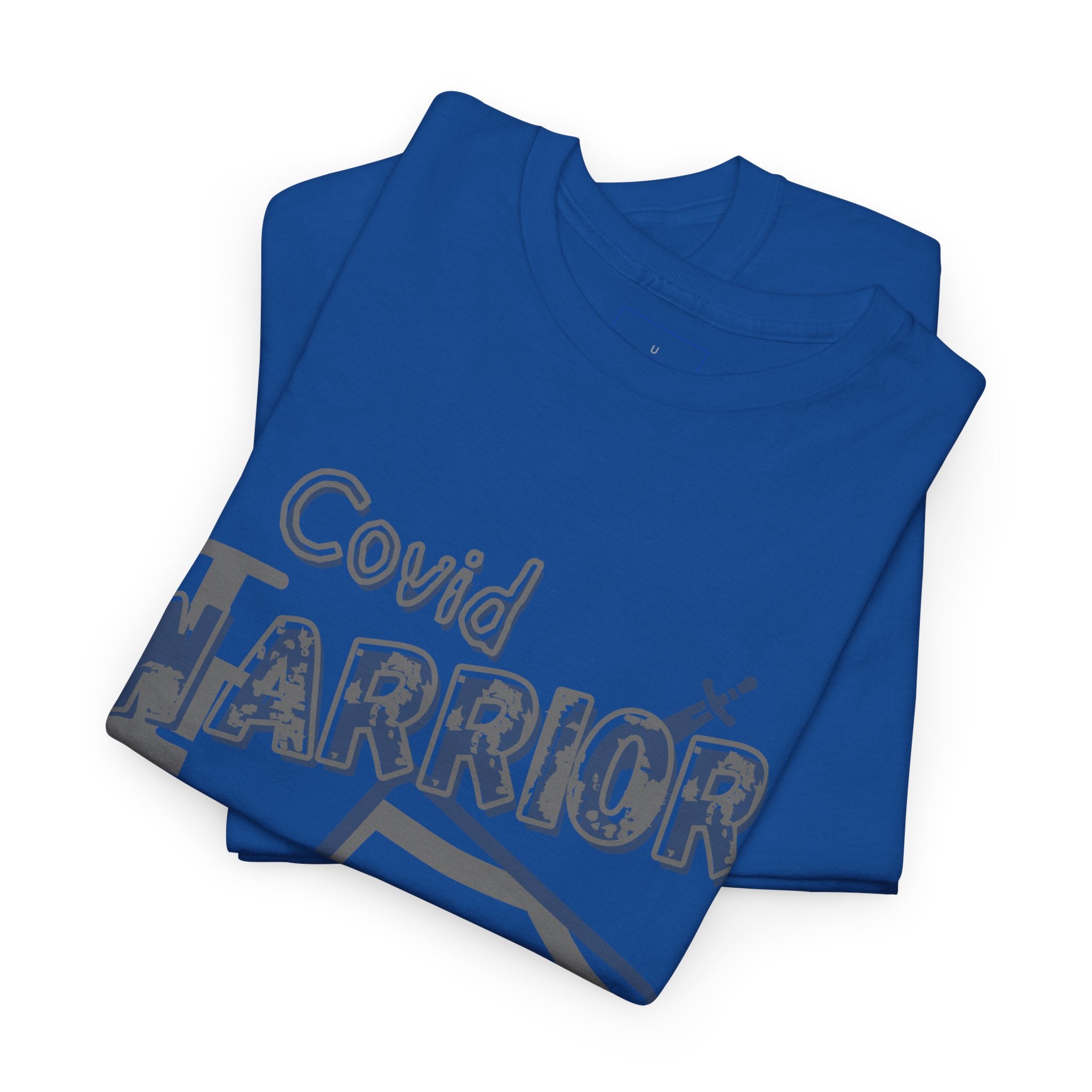 COVID Warrior Nurse & EMS T-Shirt(Blue|Grey) | Medical Staff Tribute Tee | EMS Casual Tee |