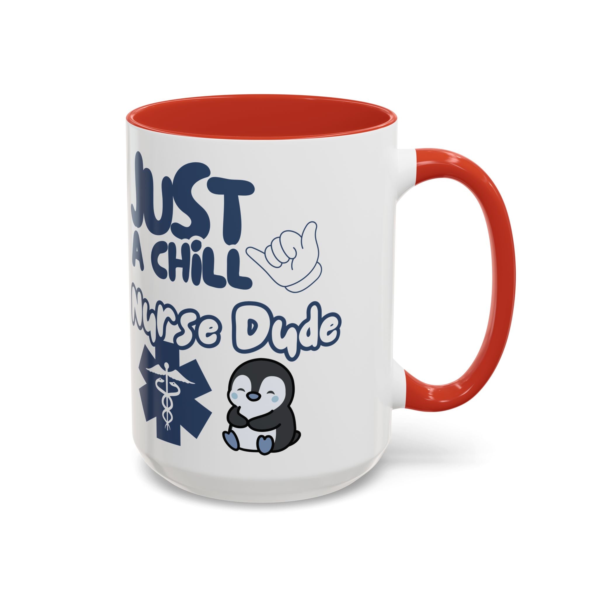 Chill Nurse Dude Insulated Medical Travel Mug 11/15oz(Blue|White)Travel Mug For Medical Professionals| Healthcare Travel Cup For Men|