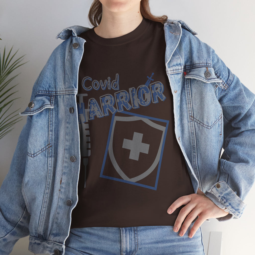 COVID Warrior Nurse & EMS T-Shirt(Blue|Grey) | Medical Staff Tribute Tee | EMS Casual Tee |