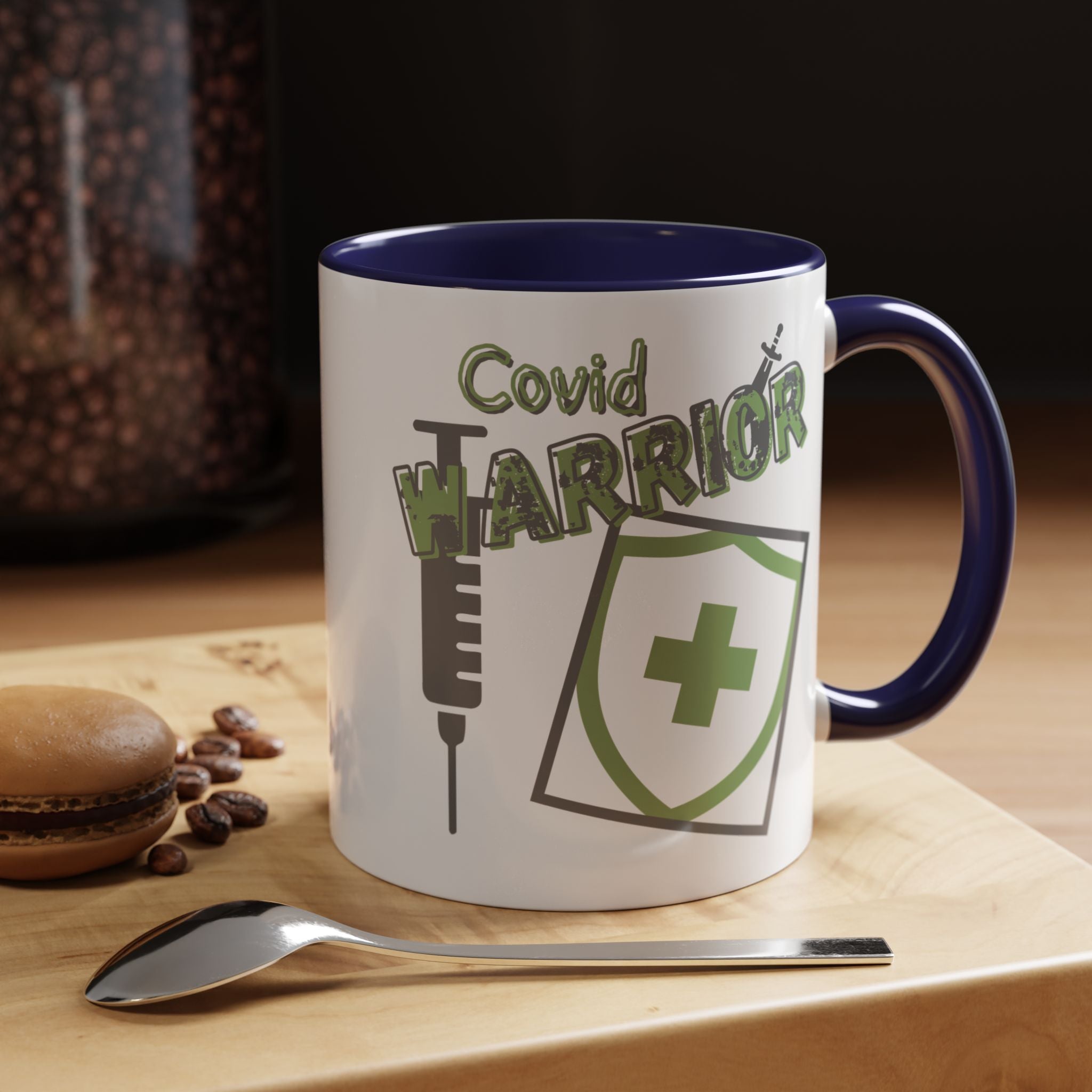 COVID Warrior Coffee Mug |Medical Staff Accent Mug 11/15 oz | Hospital Work Cup |