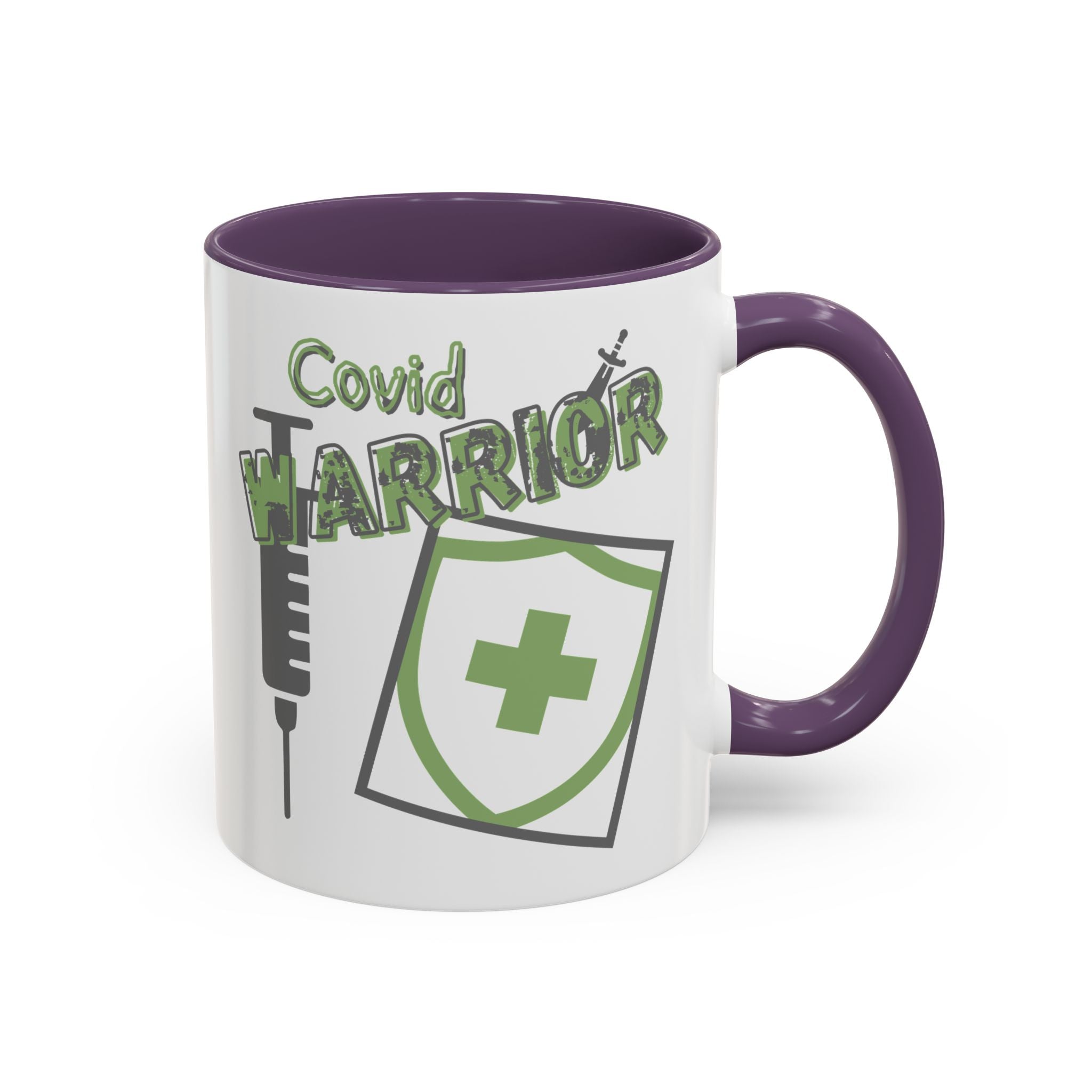 COVID Warrior Coffee Mug |Medical Staff Accent Mug 11/15 oz | Hospital Work Cup |