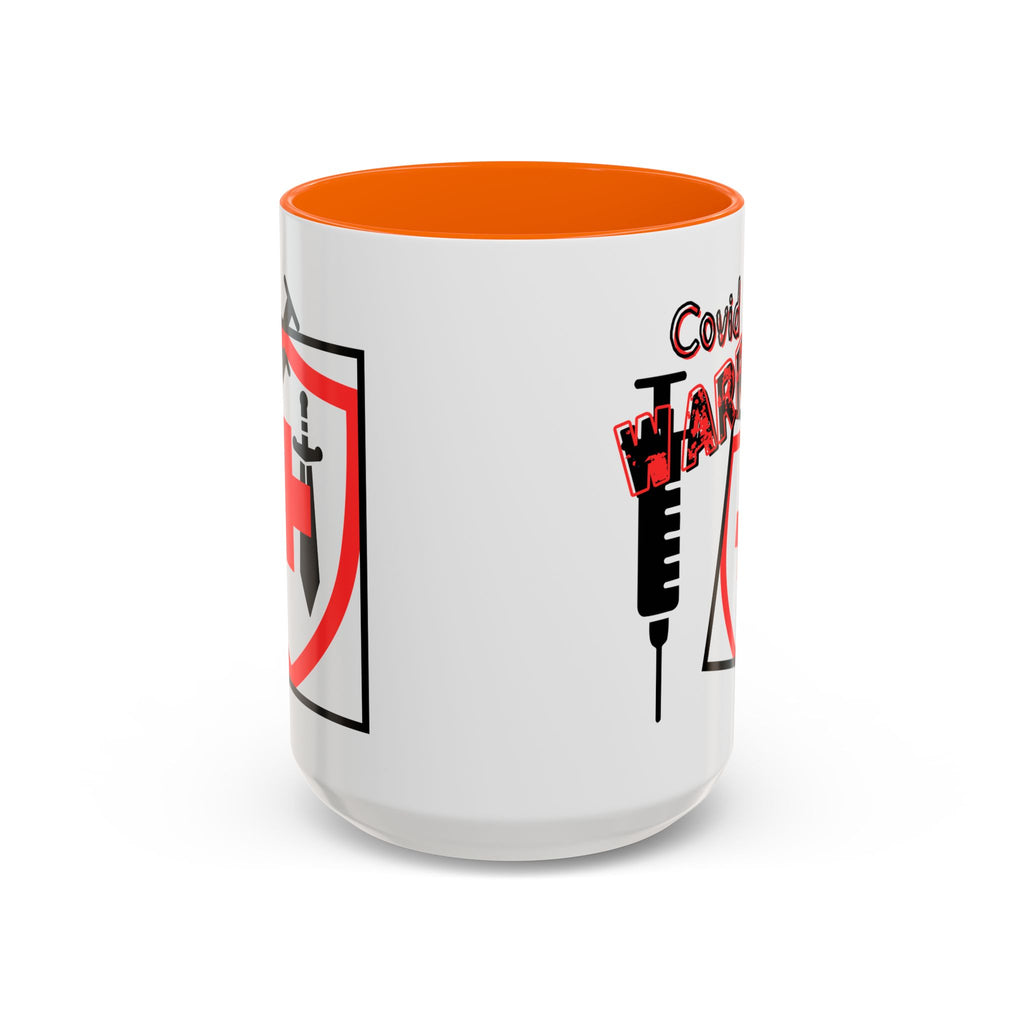 COVID Warrior Coffee Mug(Red|Black) | Vaccine Shield Accent Mug 11/15oz| Medical Staff Work Mug |