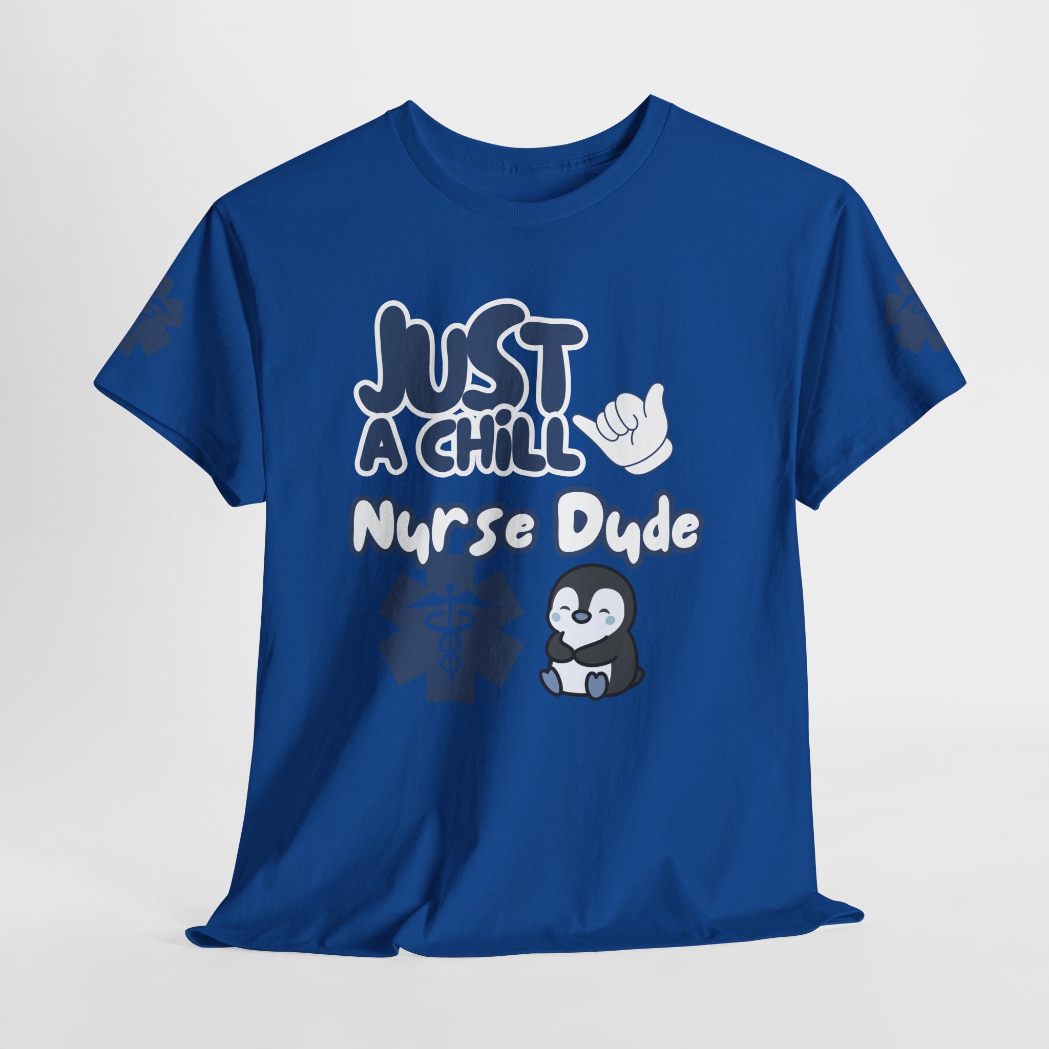 Chill Nurse Dude T-Shirt Medical T-Shirt(Blue|White)|Cool EMT Medical Tee| Mens Nurse T-Shirt | Mens Medical Tee |