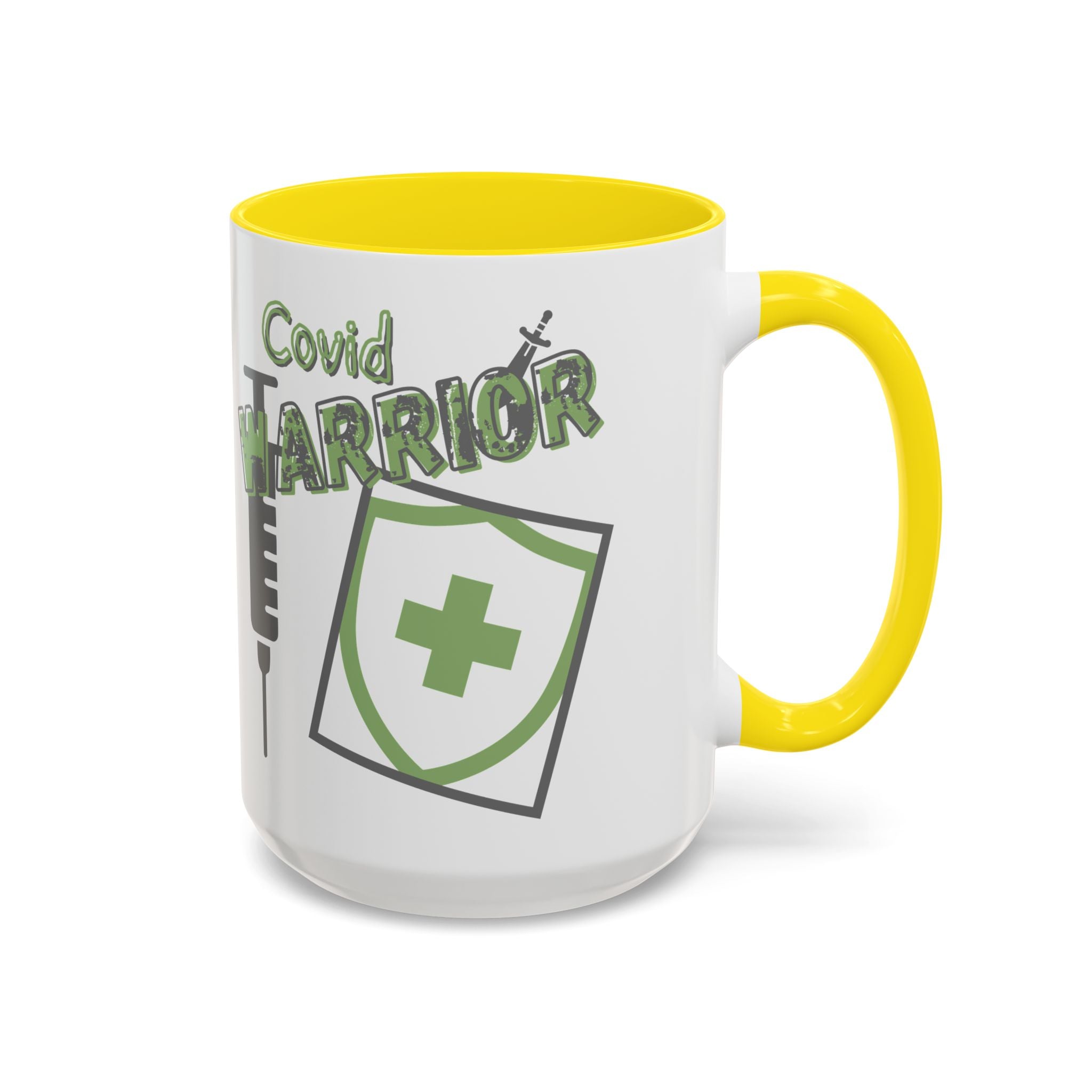 COVID Warrior Coffee Mug |Medical Staff Accent Mug 11/15 oz | Hospital Work Cup |