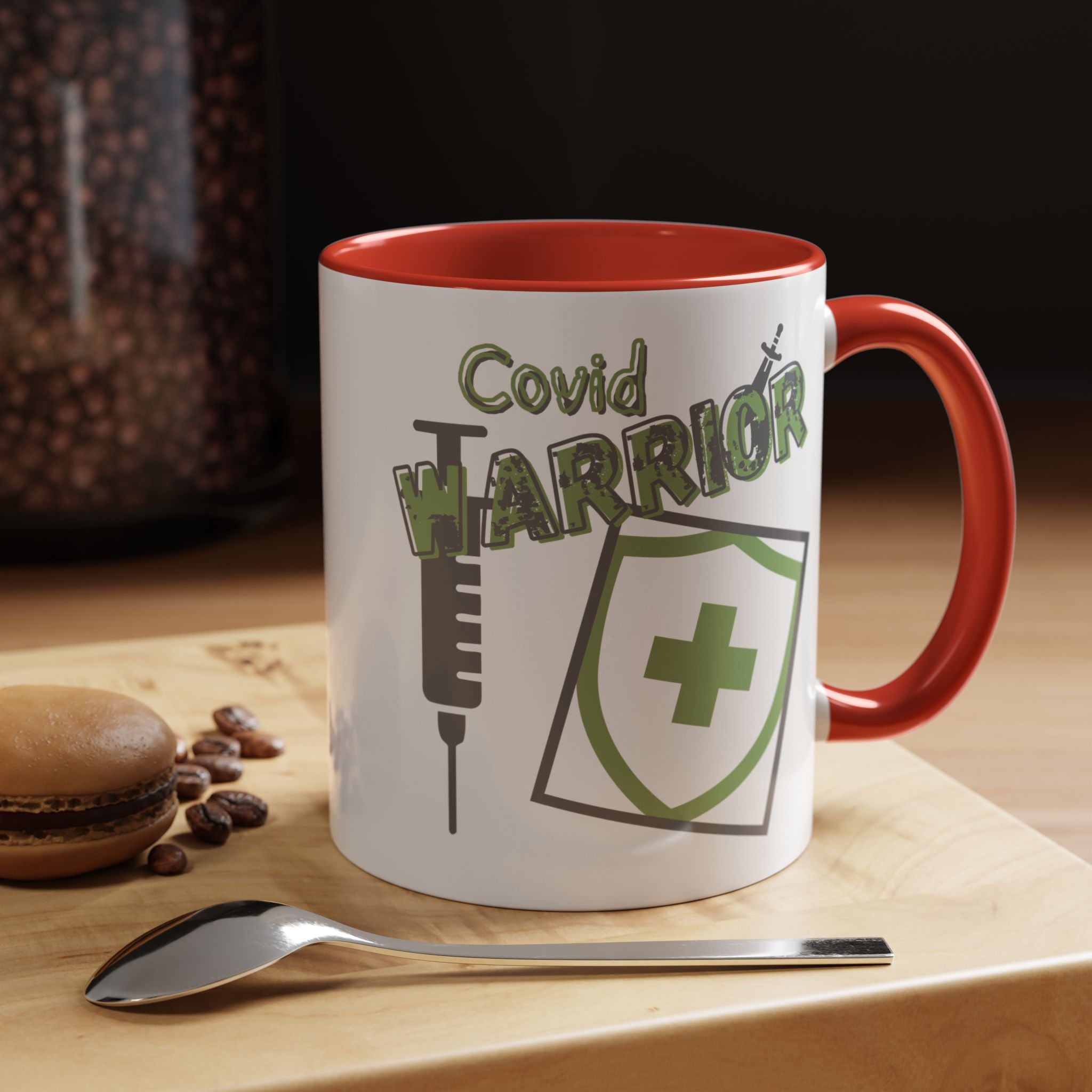 COVID Warrior Coffee Mug |Medical Staff Accent Mug 11/15 oz | Hospital Work Cup |