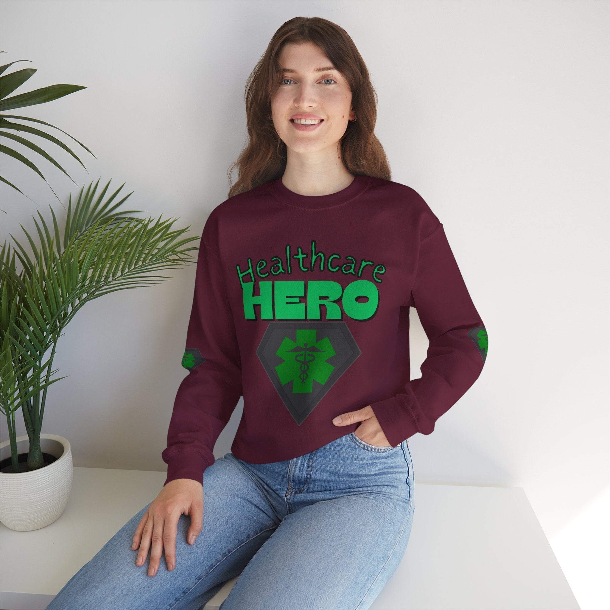 Healthcare Hero St Patrick's Day Sweatshirt| Medical Staff Appreciation Crewneck | Frontline Sweatshirt | EMS Sweater |