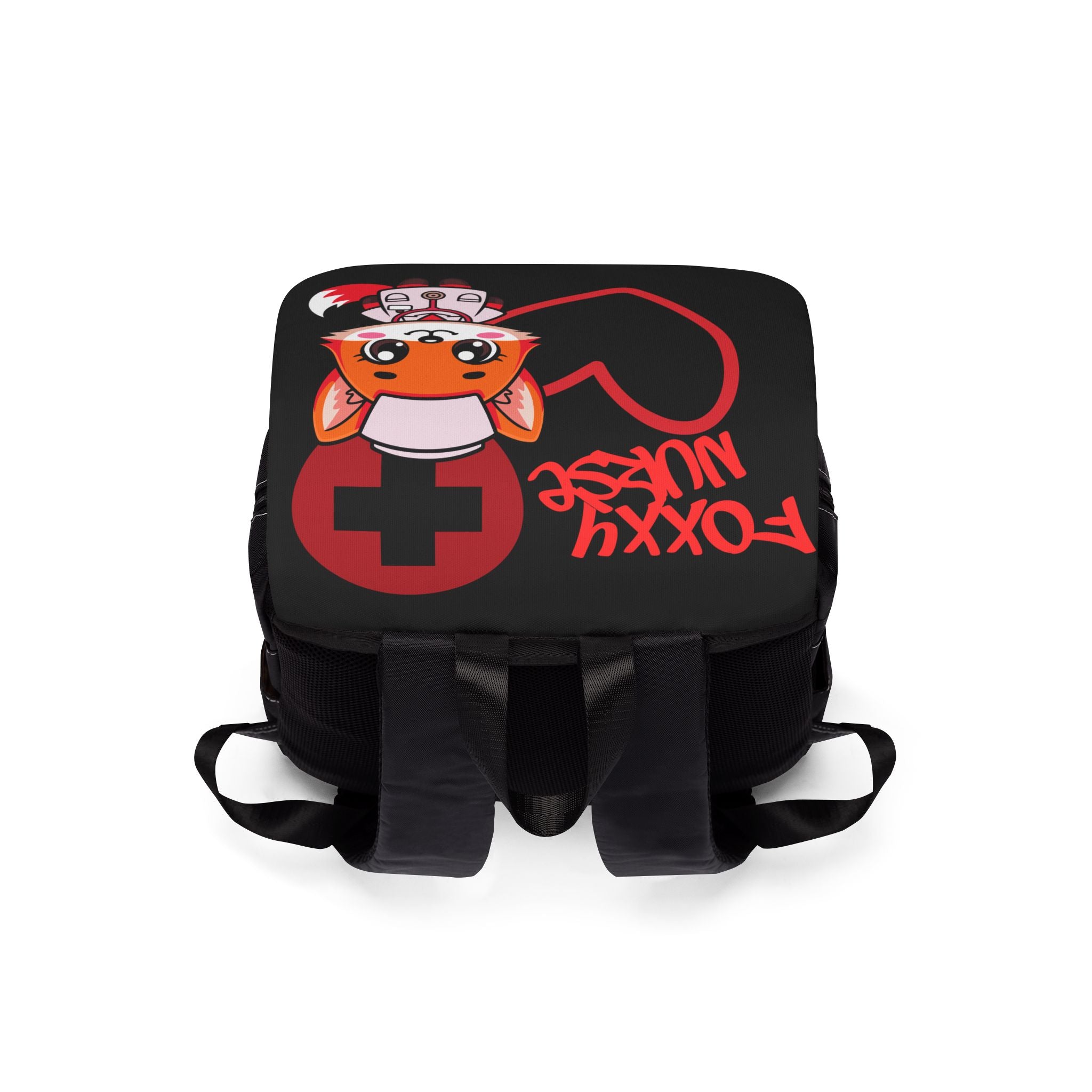 Foxxy Nurse Backpack(Red|Black|) | Cute Medical Staff Shoulder Bag | Cute Nurse Backpack |