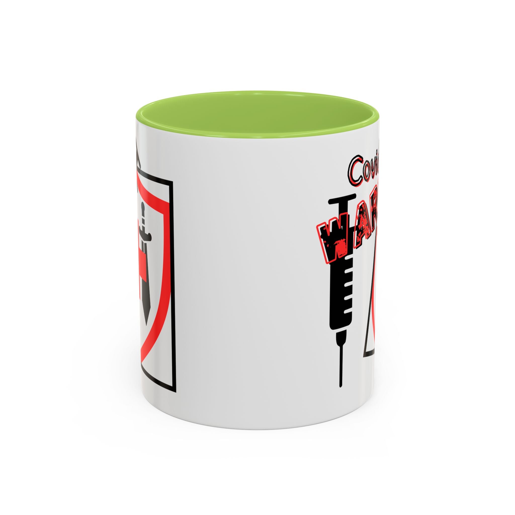 COVID Warrior Coffee Mug(Red|Black) | Vaccine Shield Accent Mug 11/15oz| Medical Staff Work Mug |