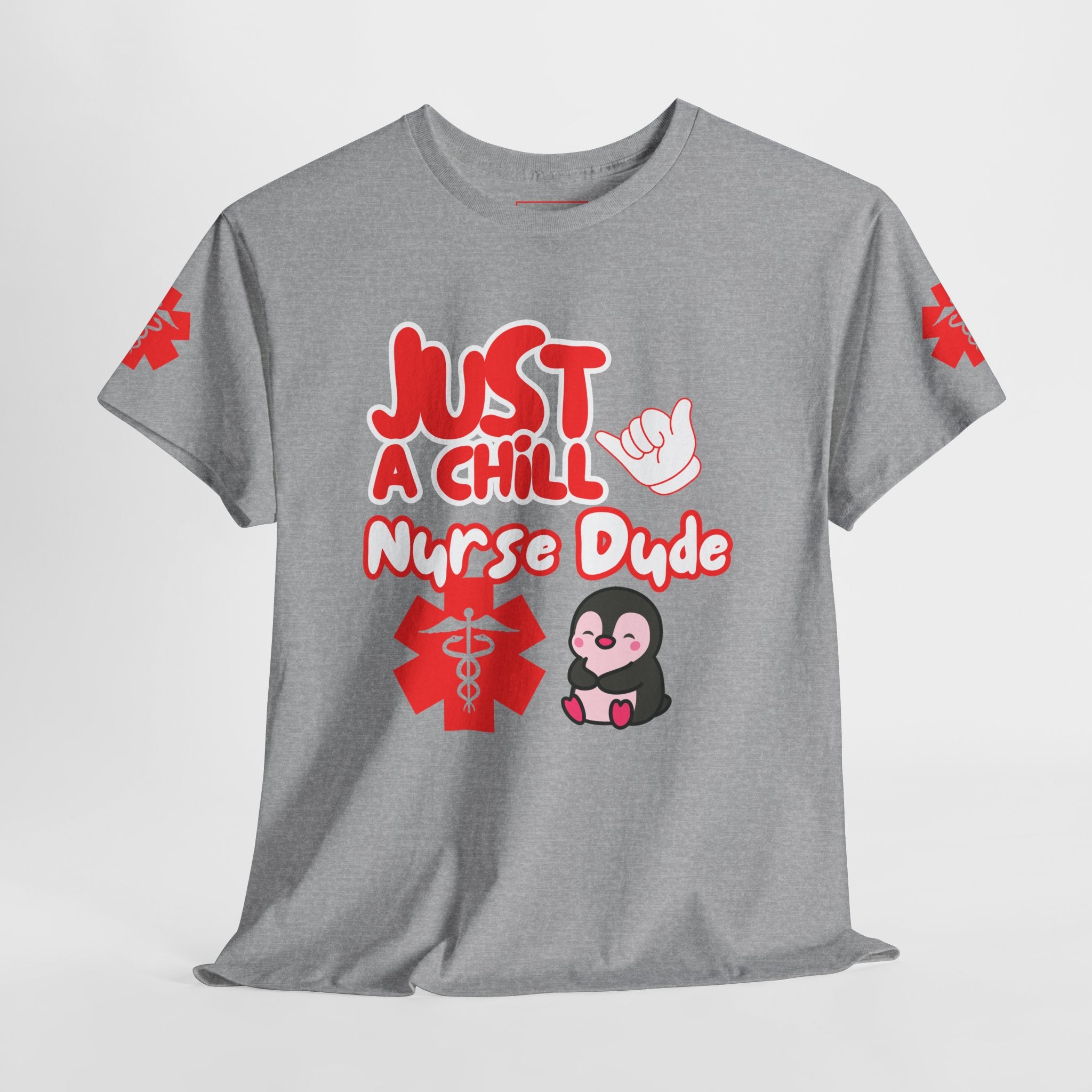 Chill Nurse Dude Medical T-Shirt | Cool EMT Medical Tee| Men's Medical Shirt |