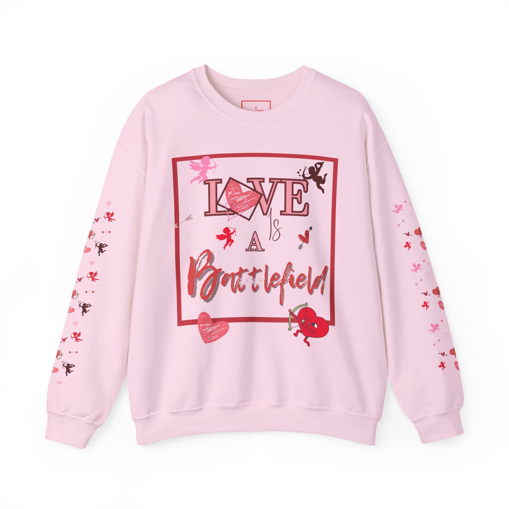 Love Is a Battlefield Valentines Day Sweatshirt  | Cupid Sweater | Heart Sweater | Valentines Day Sweatshirt |