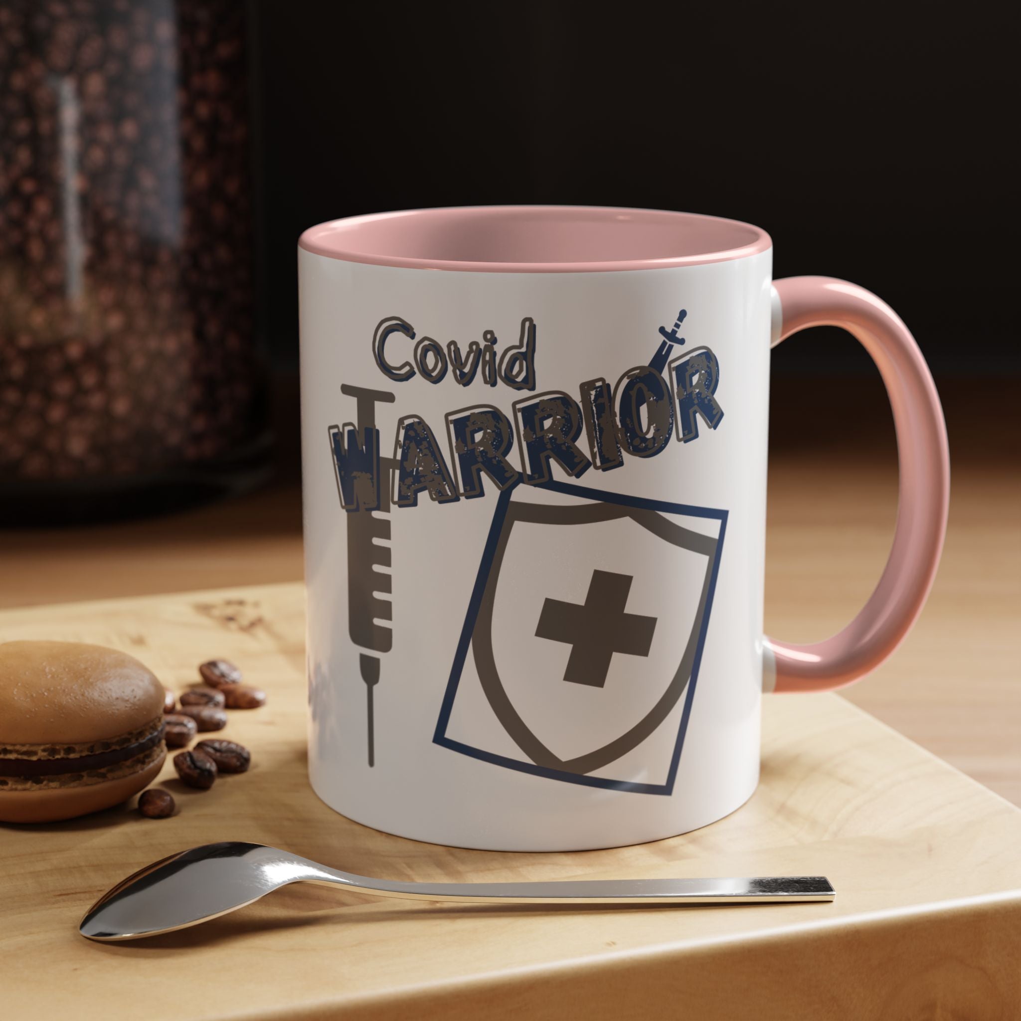 COVID Warrior Coffee Mug | Medical Staff Accent Mug 11/15oz | Work Cup For Frontline Workers |