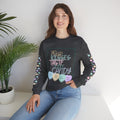 Candy Kisses Valentines Day Crewneck Sweatshirt | Heart Sweater | Candy Sweater |