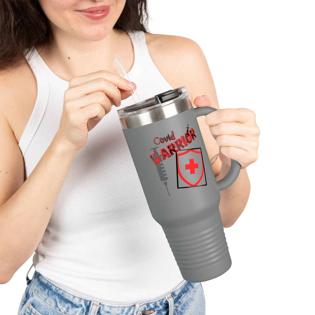 COVID Warrior Insulated Travel Mug | Travel Mug for Nurses | EMS Travel Tumbler |
