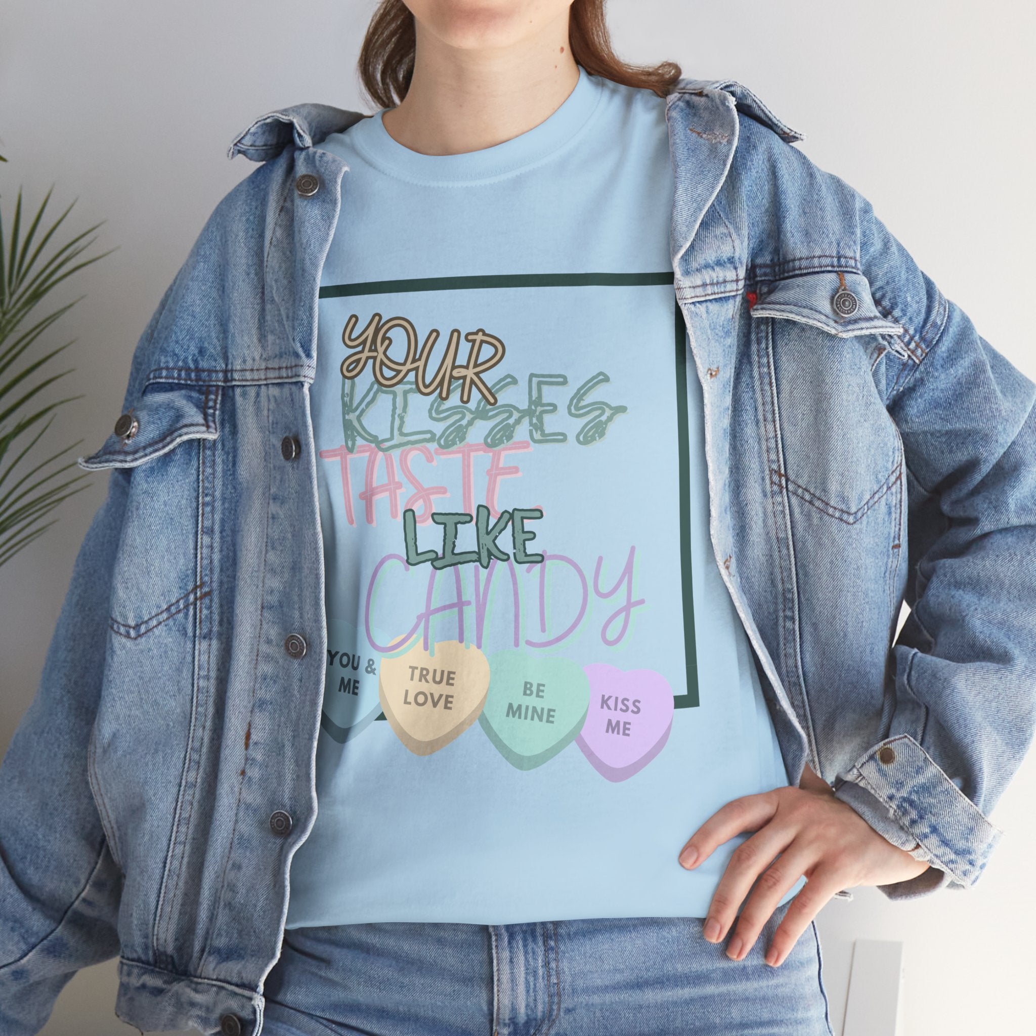 Candy Kisses Valentine's Day T Shirt | Heart T Shirt | Candy Heart Shirt | Valentines Tee