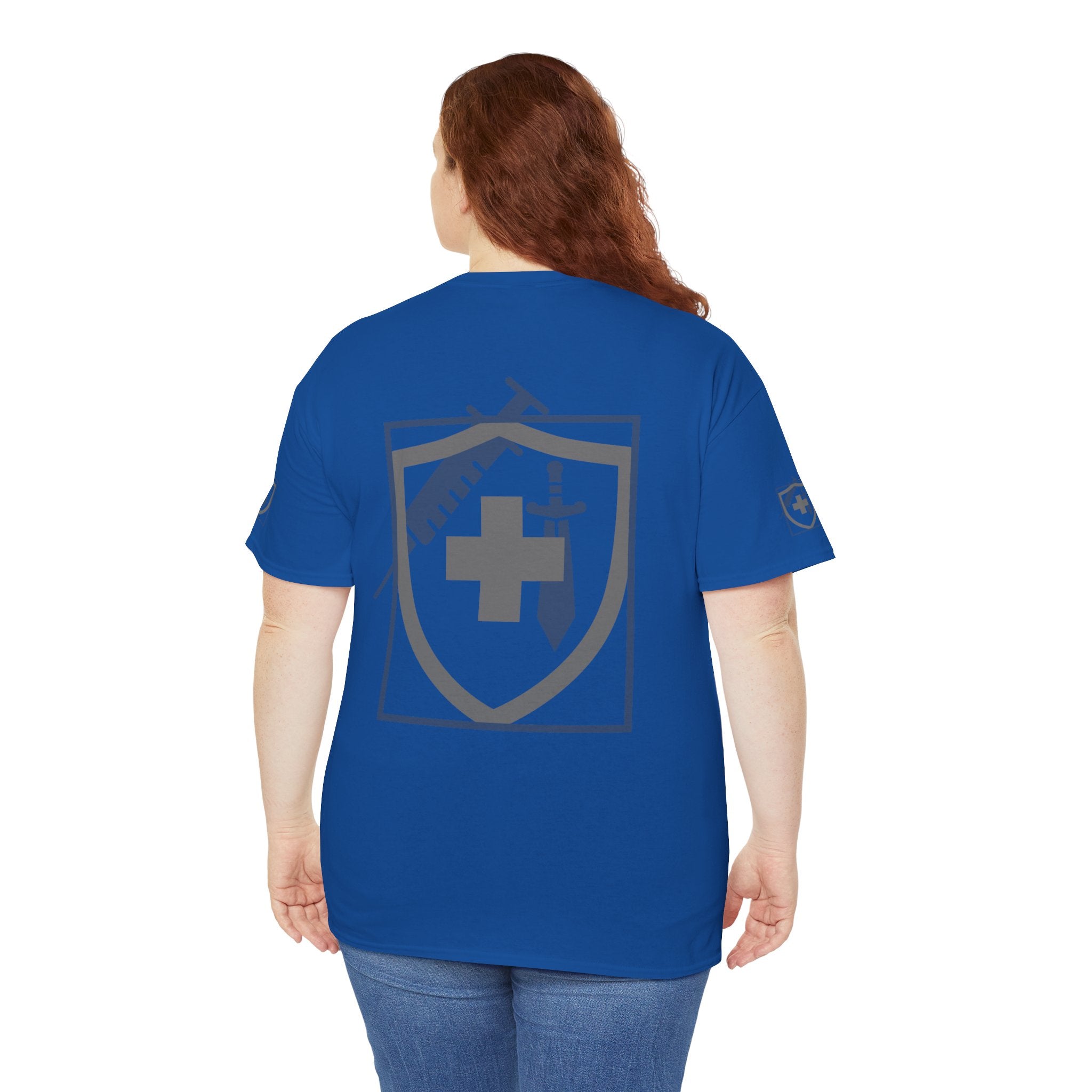 COVID Warrior Nurse & EMS T-Shirt(Blue|Grey) | Medical Staff Tribute Tee | EMS Casual Tee |
