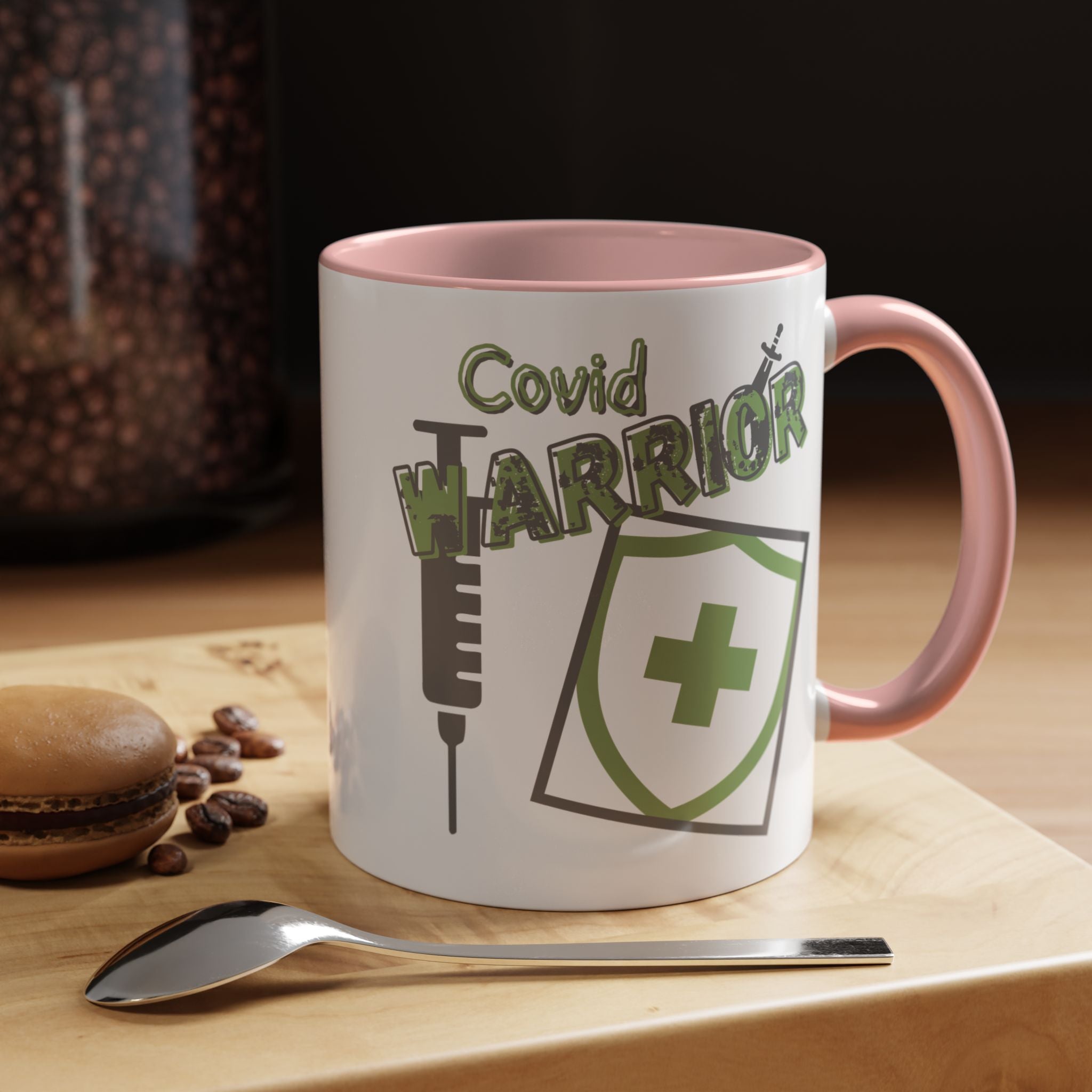COVID Warrior Coffee Mug |Medical Staff Accent Mug 11/15 oz | Hospital Work Cup |
