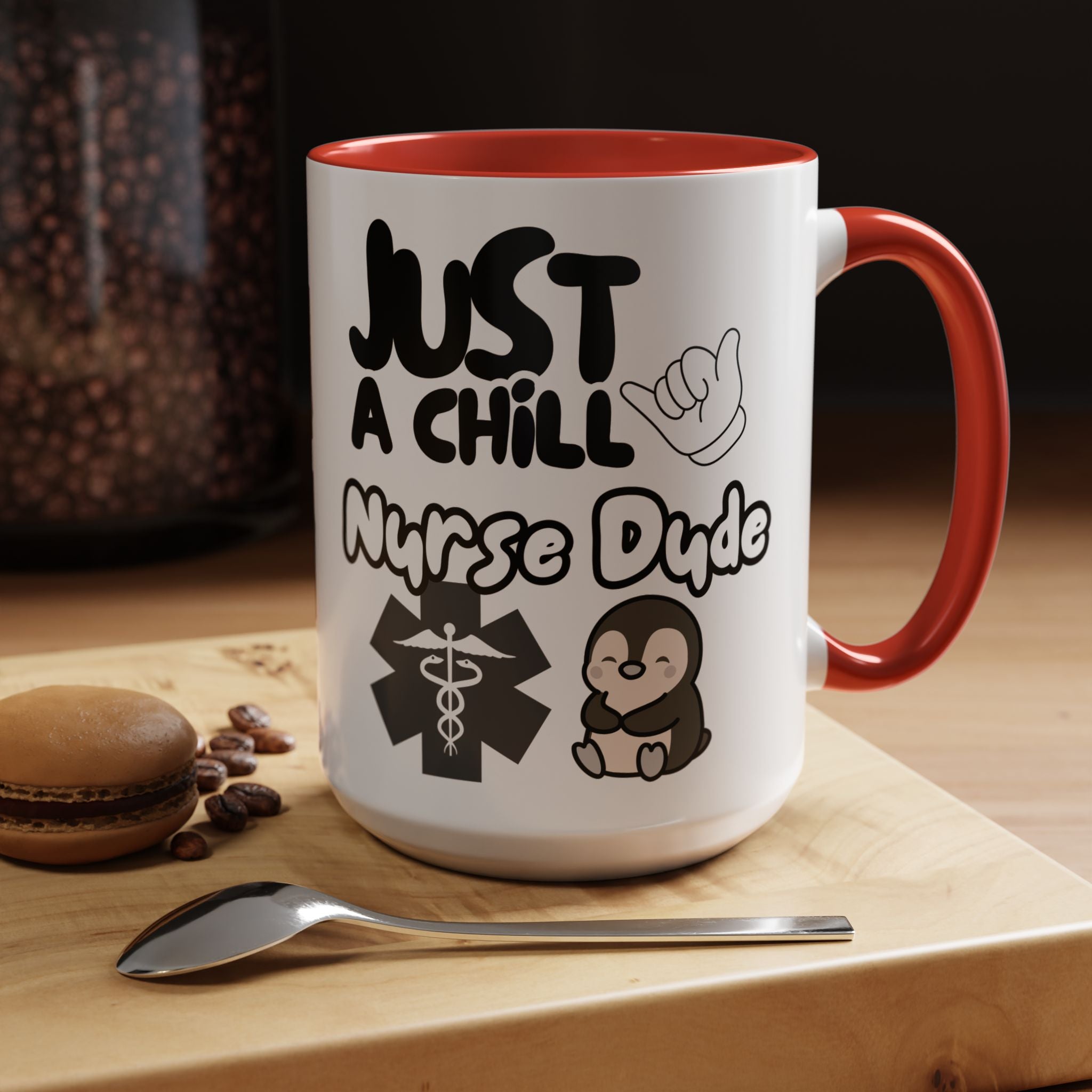 Chill Nurse Dude Insulated Medical Travel Mug 11/15oz(Black|White)Travel Mug For Medical Professionals| Healthcare Travel Cup For Men|