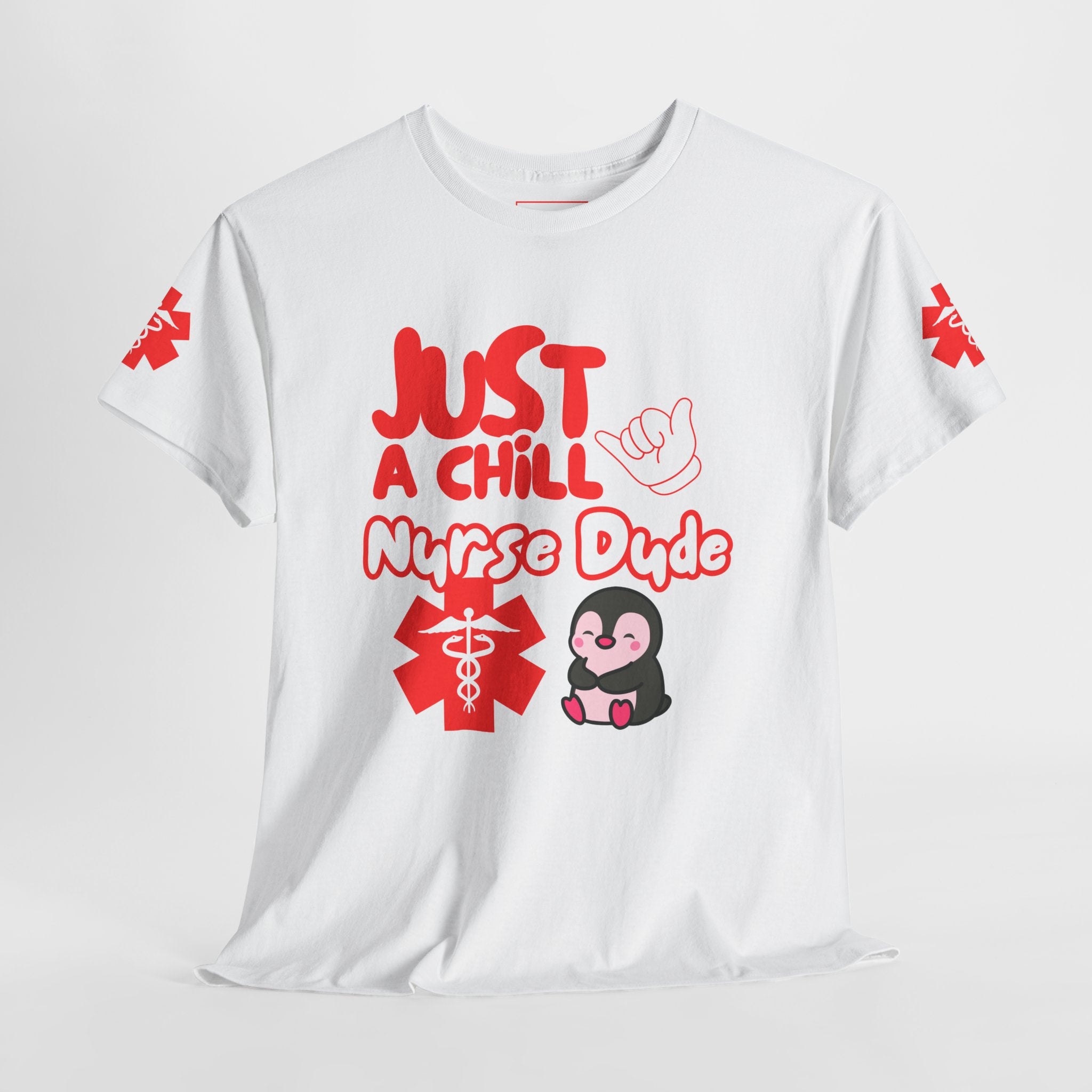 Chill Nurse Dude Medical T-Shirt | Cool EMT Medical Tee| Men's Medical Shirt |