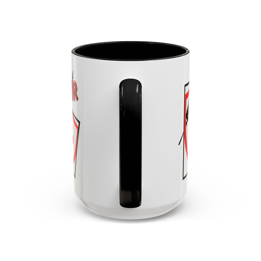 COVID Warrior Coffee Mug(Red|Black) | Vaccine Shield Accent Mug 11/15oz| Medical Staff Work Mug |