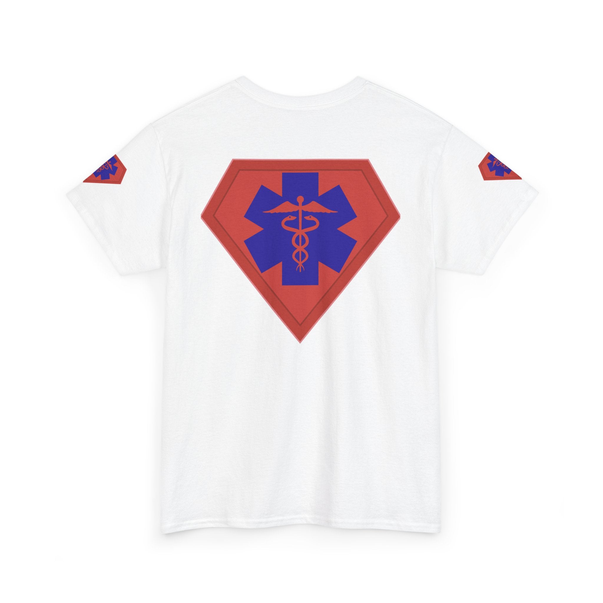 Healthcare Hero T‑Shirt(Blue|Red) | Med Team T-shirt | Medical Staff T-Shirt | Cool Medical Shirt | Cool Nursing Tee |