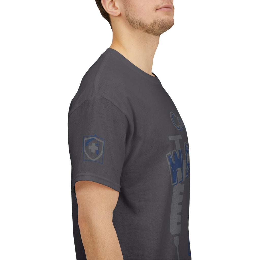 COVID Warrior Nurse & EMS T-Shirt(Blue|Grey) | Medical Staff Tribute Tee | EMS Casual Tee |