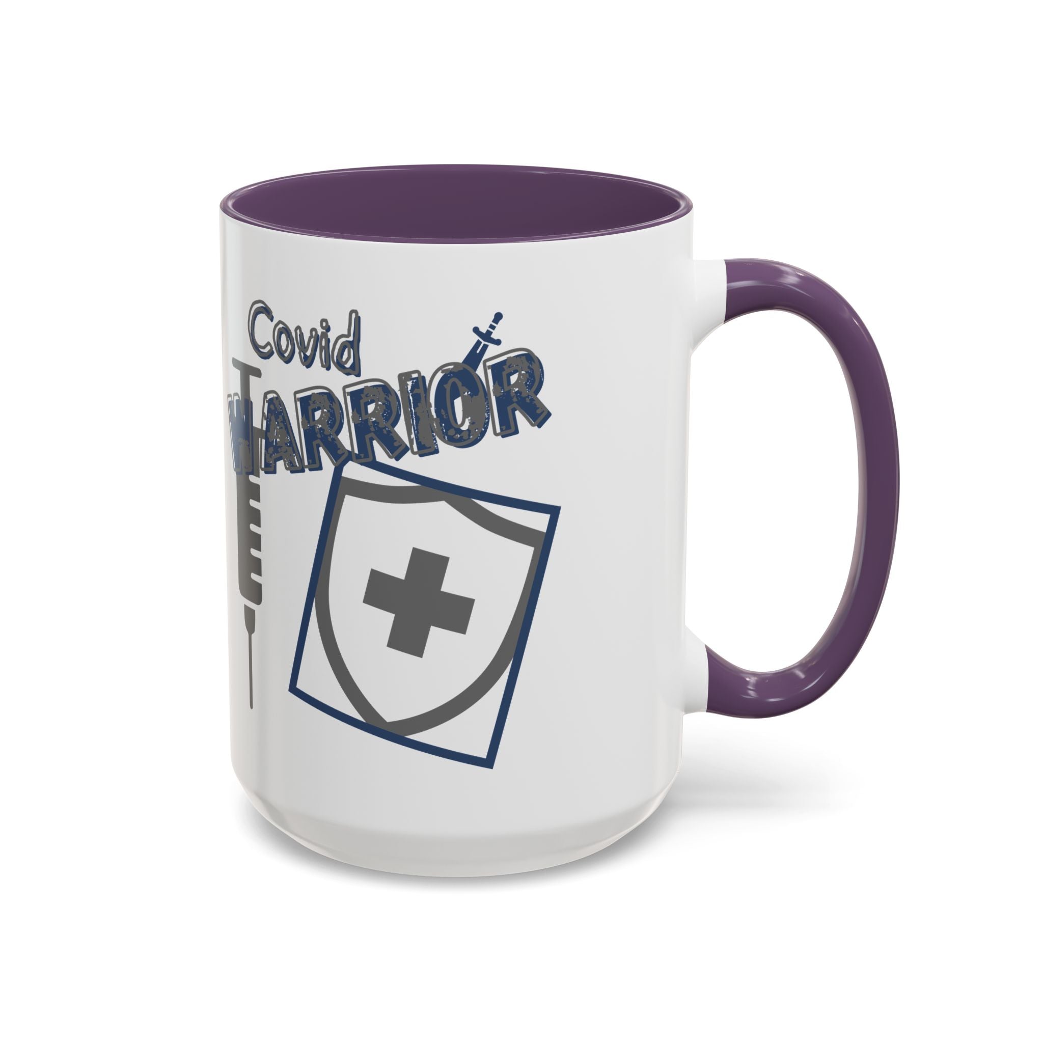 COVID Warrior Coffee Mug | Medical Staff Accent Mug 11/15oz | Work Cup For Frontline Workers |