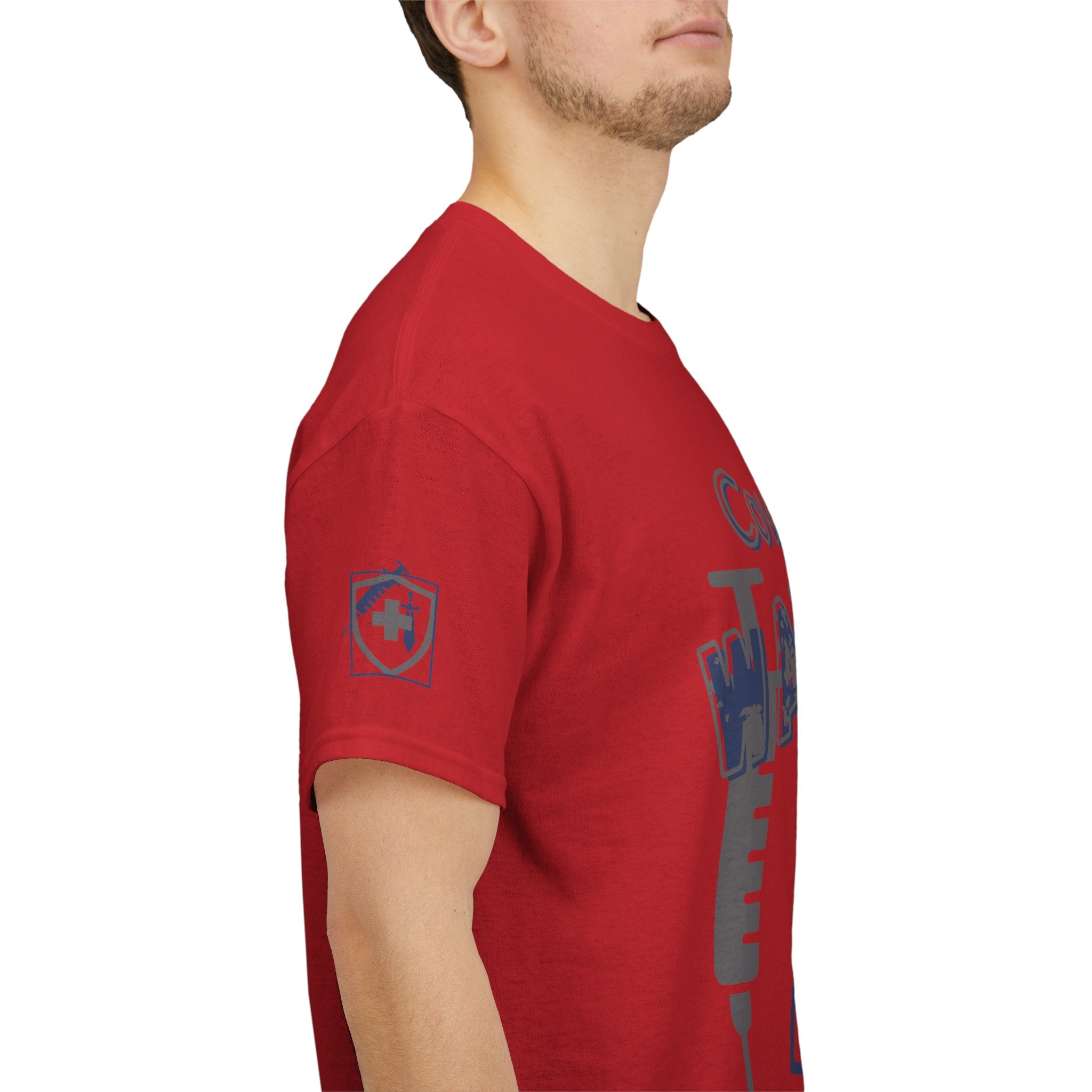 COVID Warrior Nurse & EMS T-Shirt(Blue|Grey) | Medical Staff Tribute Tee | EMS Casual Tee |
