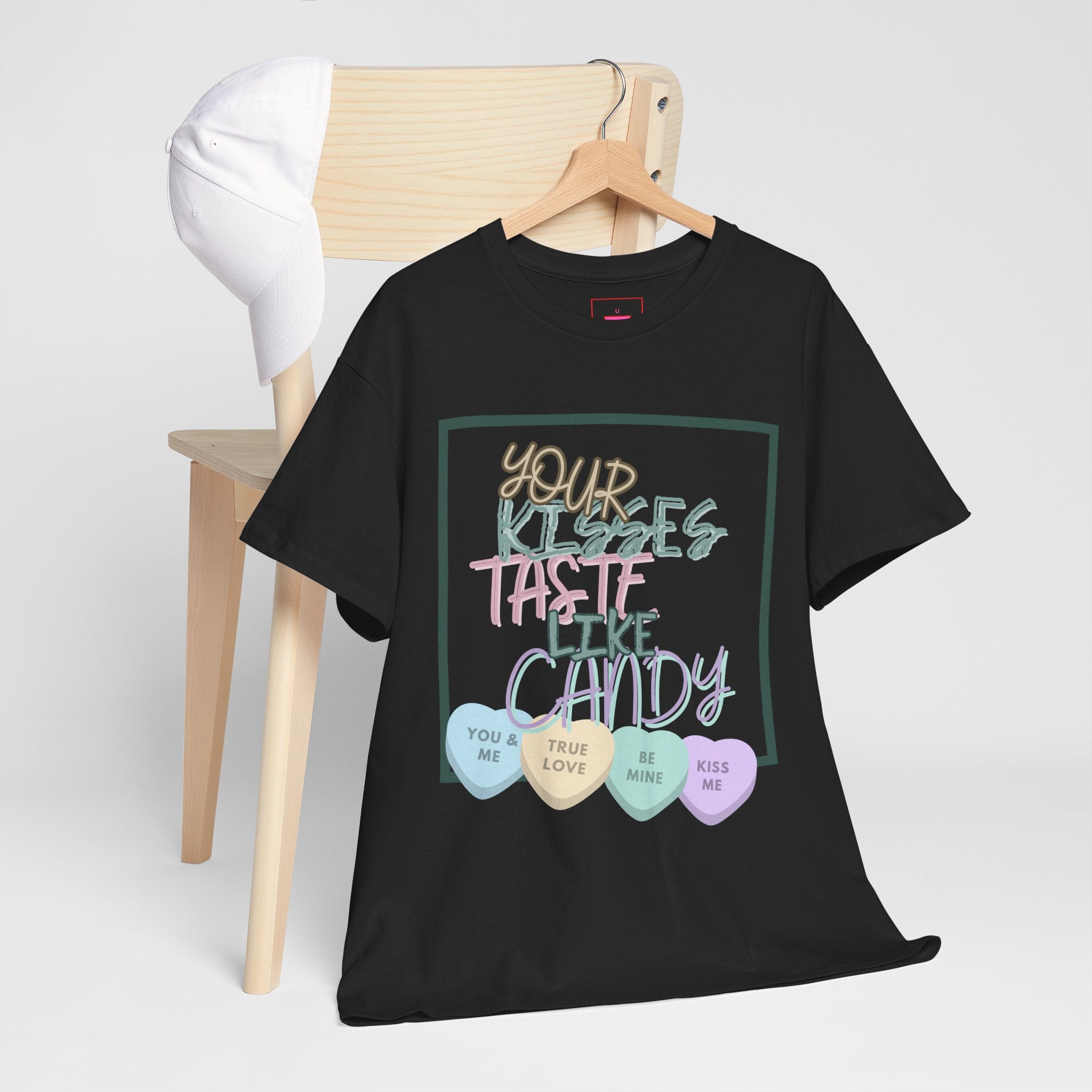 Candy Kisses Valentine's Day T Shirt | Heart T Shirt | Candy Heart Shirt | Valentines Tee