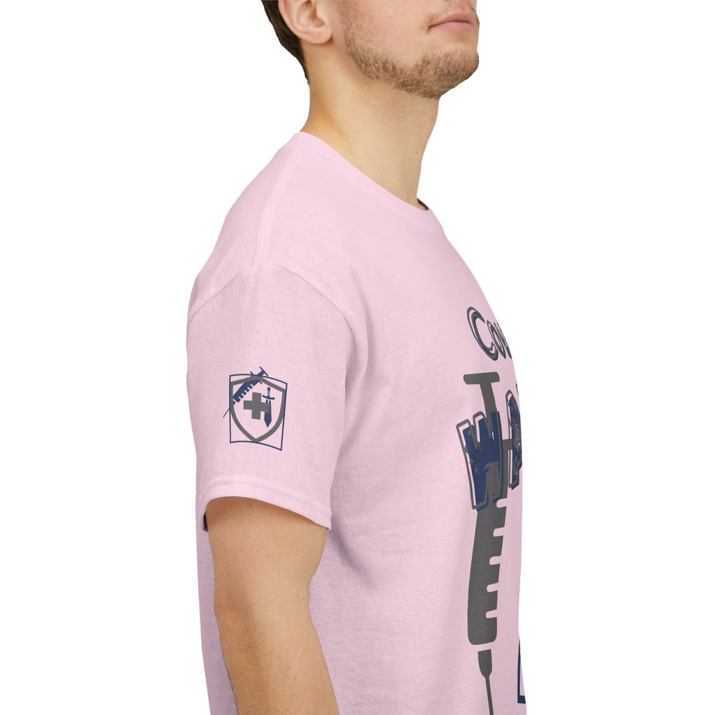 COVID Warrior Nurse & EMS T-Shirt(Blue|Grey) | Medical Staff Tribute Tee | EMS Casual Tee |