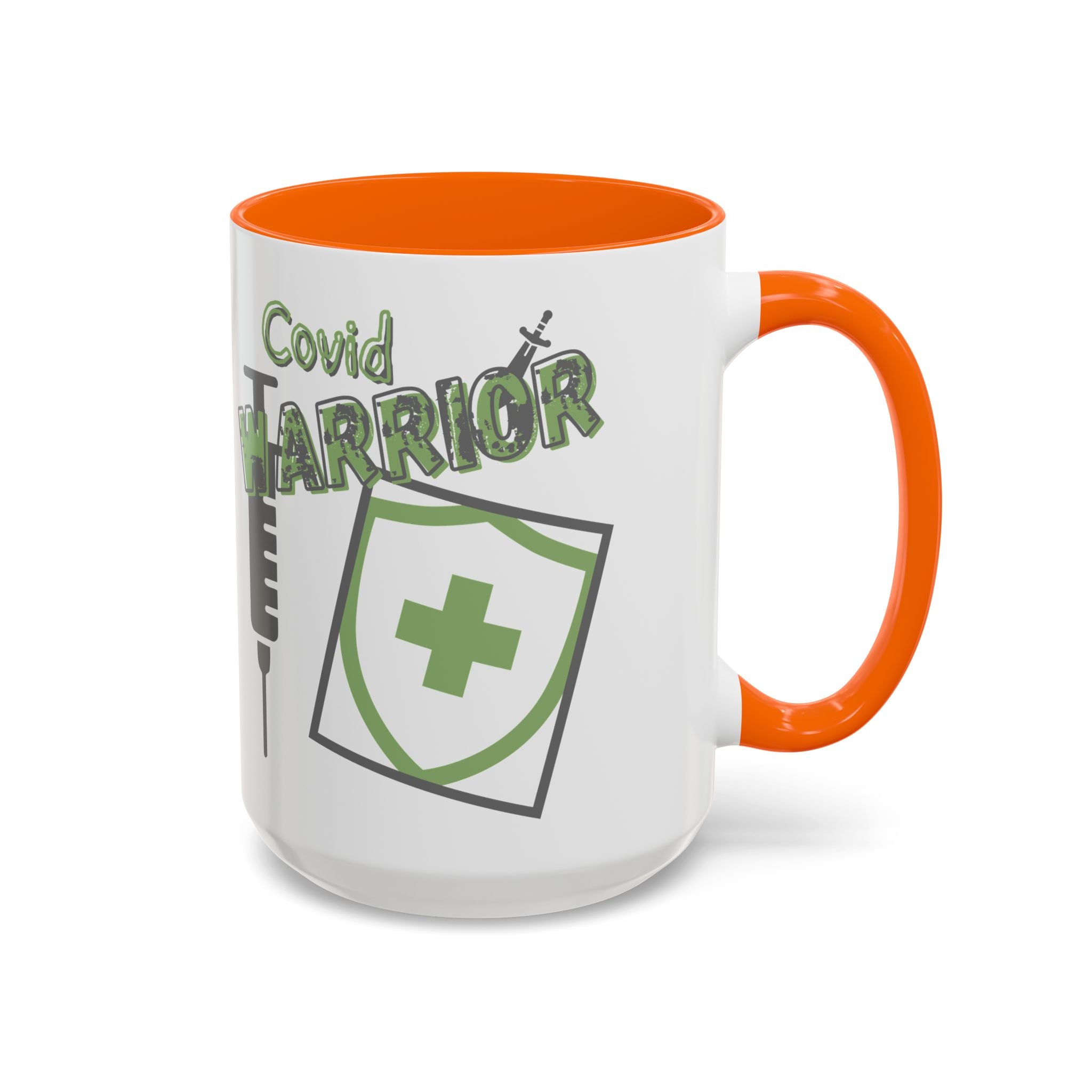 COVID Warrior Coffee Mug |Medical Staff Accent Mug 11/15 oz | Hospital Work Cup |