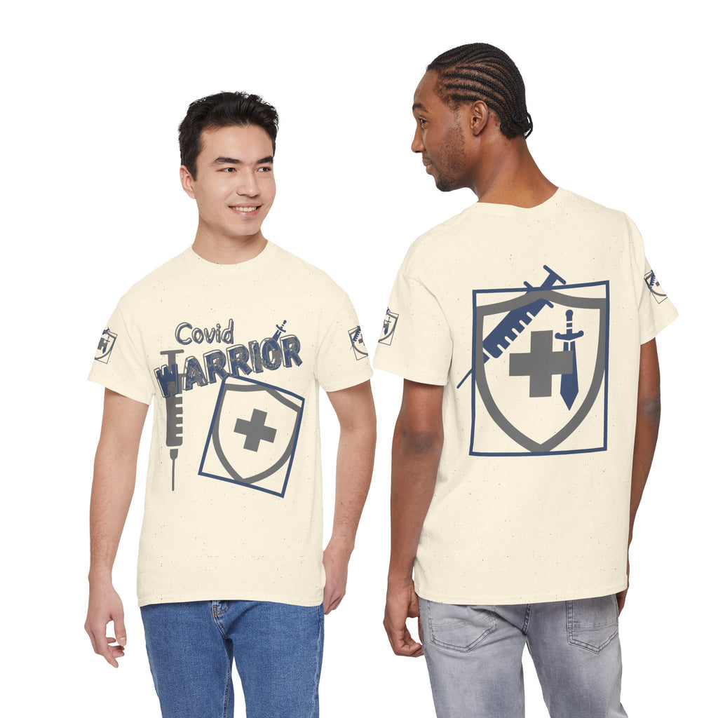 COVID Warrior Nurse & EMS T-Shirt(Blue|Grey) | Medical Staff Tribute Tee | EMS Casual Tee |