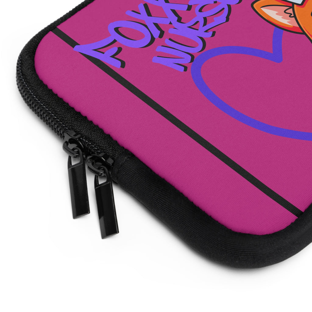 Foxxy Nurse Laptop Sleeve(Purple|Pink|)|Laptop/Tablet Case for Nurses & Doctors| Tablet Sleeve For Medical Workers |Medical Symbol Protective Case for Nurses & EMTs