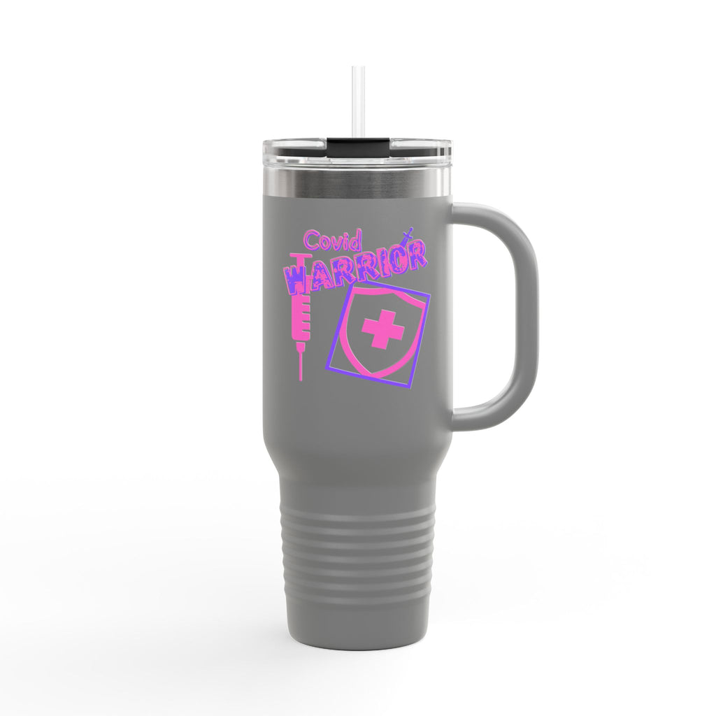 COVID Warrior 40oz Insulated Travel Mug | Travel Mug for Medical Professionals | Hospital Work Mug |