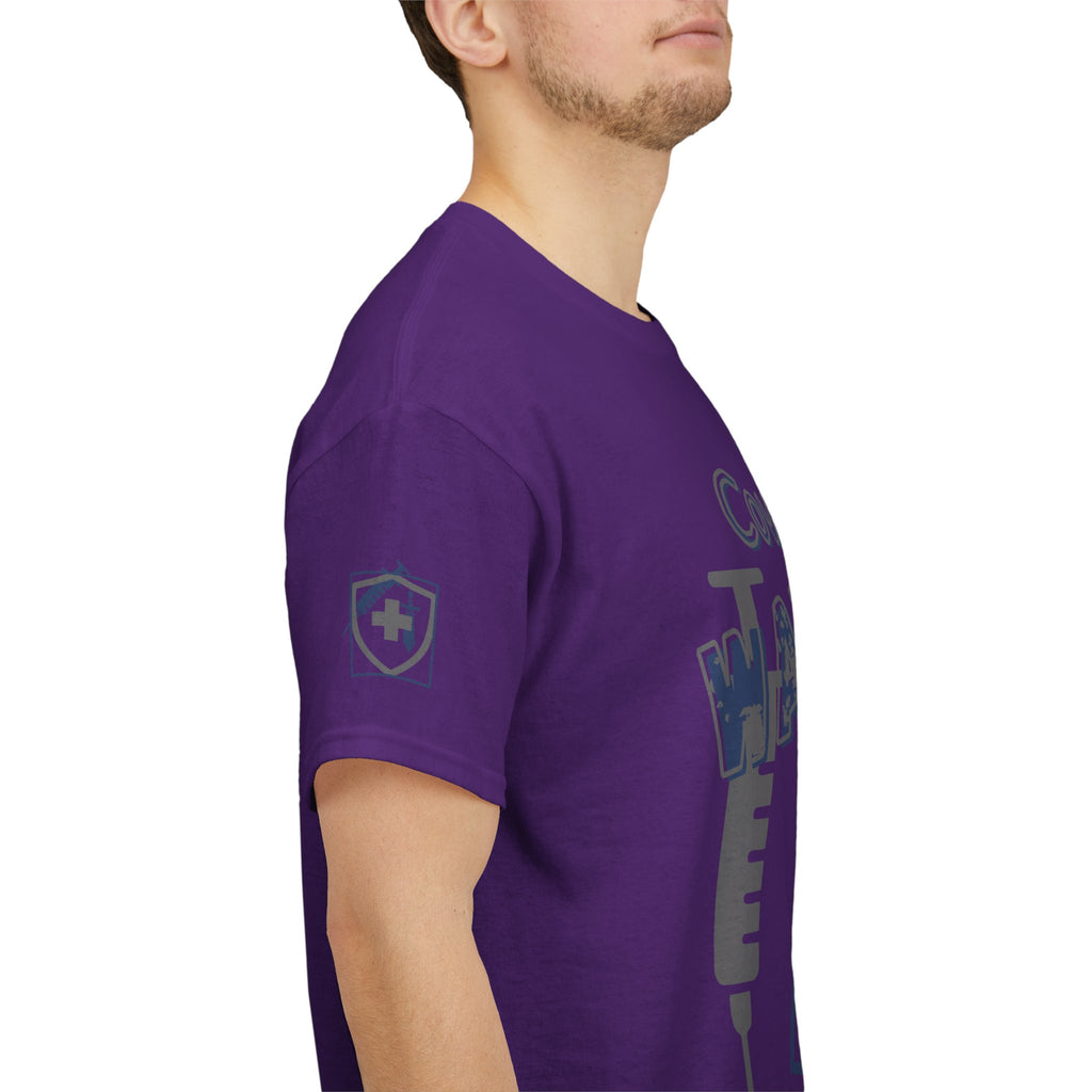 COVID Warrior Nurse & EMS T-Shirt(Blue|Grey) | Medical Staff Tribute Tee | EMS Casual Tee |