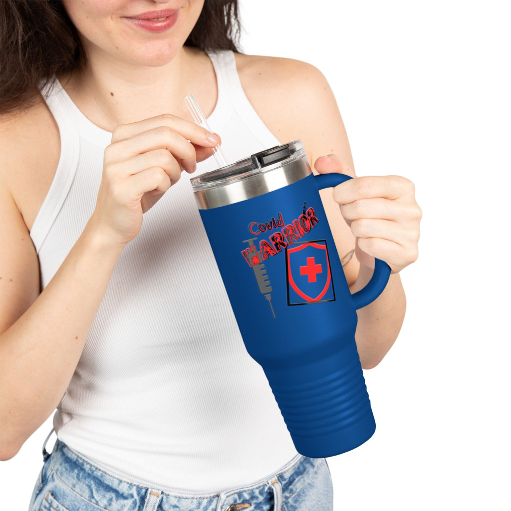 COVID Warrior Insulated Travel Mug | Travel Mug for Nurses | EMS Travel Tumbler |