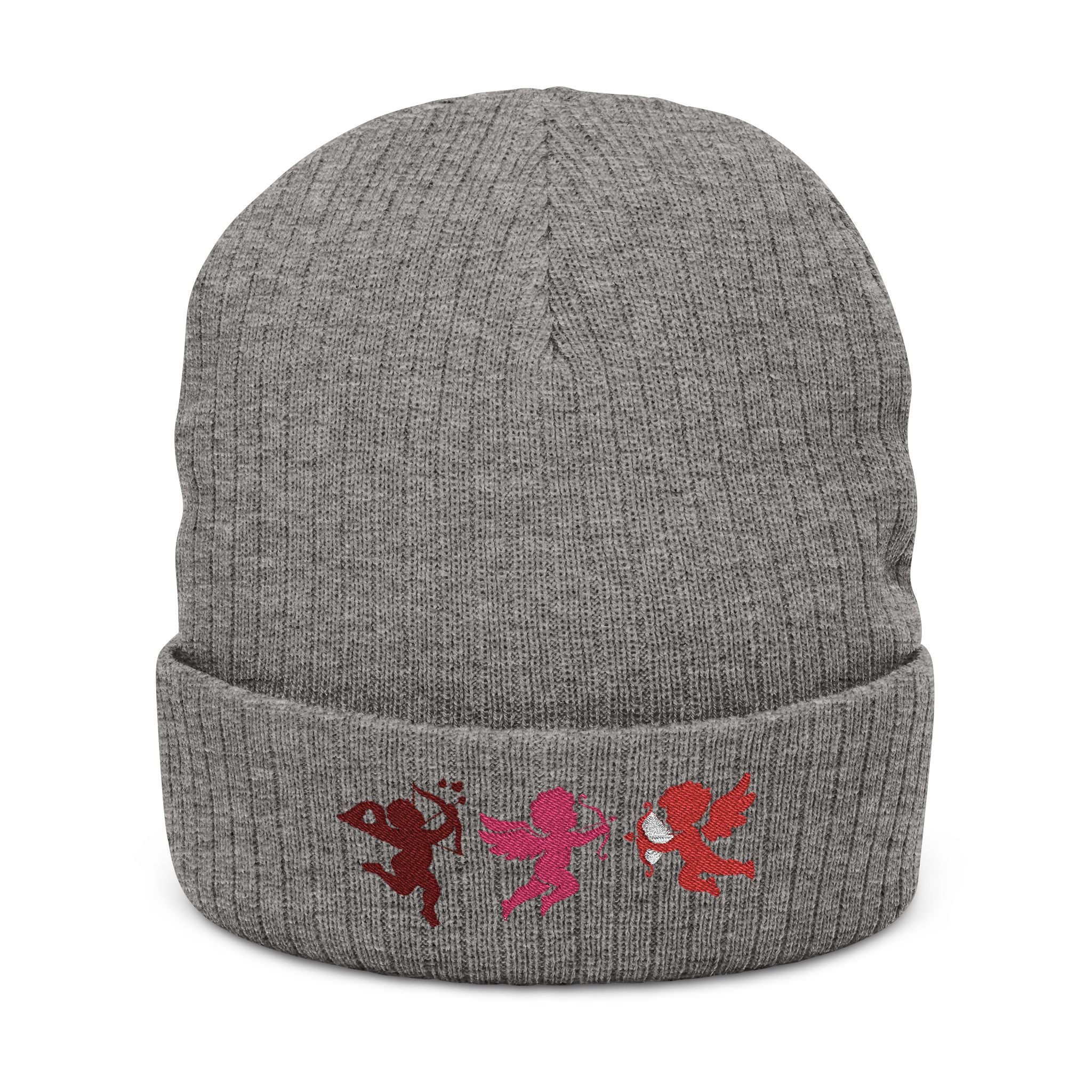 Love Is a Battlefield Embroidered Beanie | Cupid Beanie | Heart Beanie | Valentines Day Beanie |