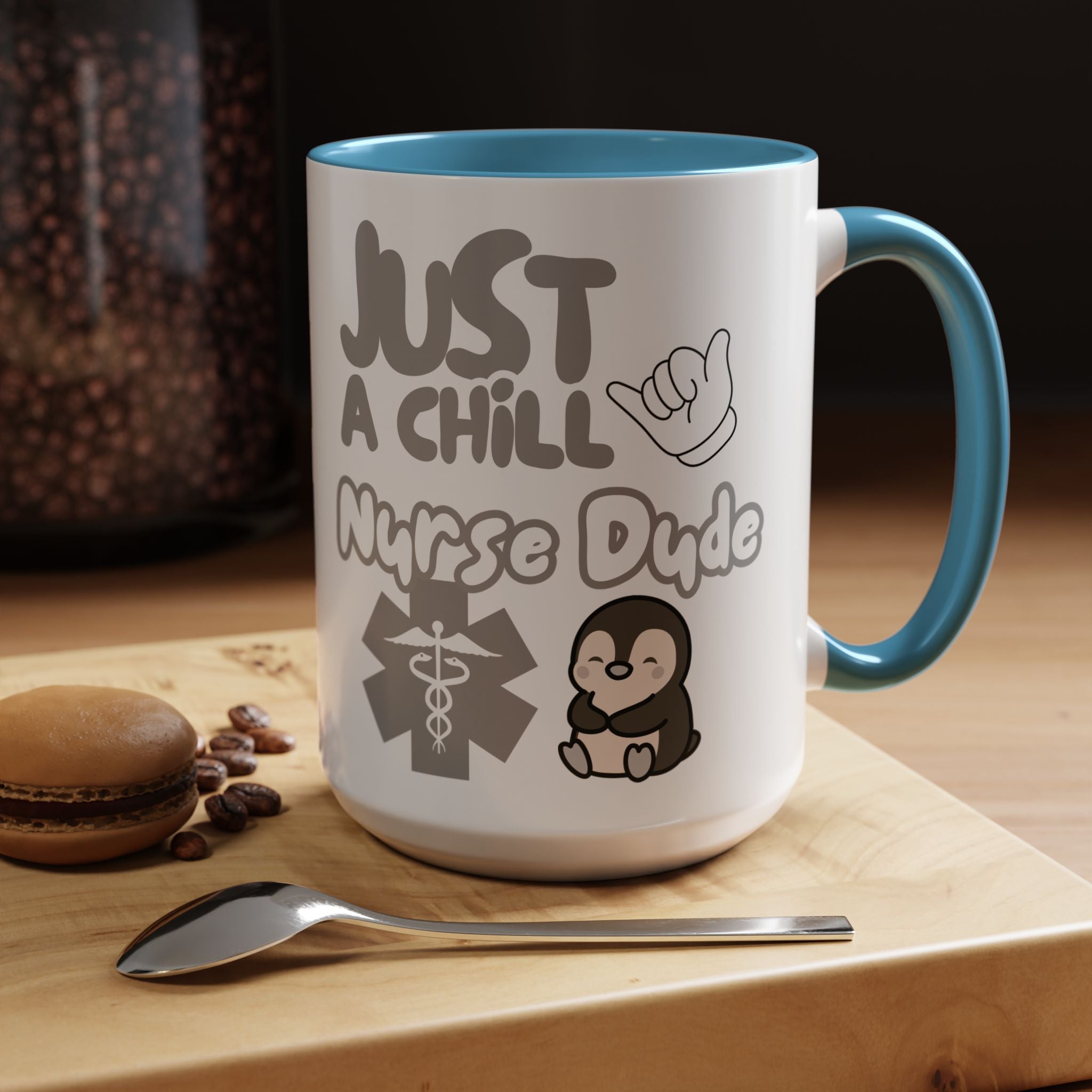 Chill Nurse Dude Insulated Medical Travel Mug 11/15oz(Grey|White)Travel Mug For Medical Professionals| Healthcare Travel Cup For Men|