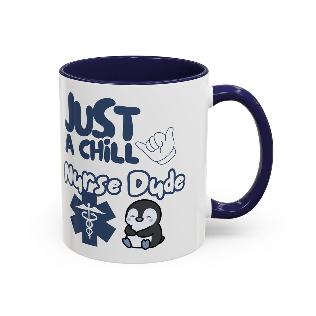 Chill Nurse Dude Insulated Medical Travel Mug 11/15oz(Blue|White)Travel Mug For Medical Professionals| Healthcare Travel Cup For Men|