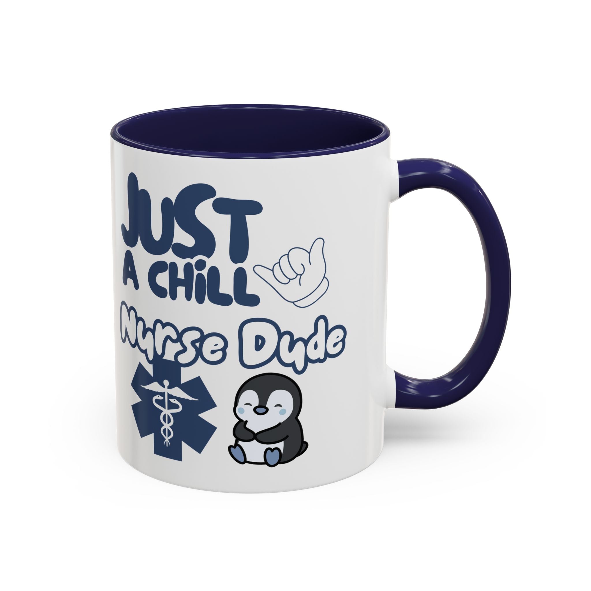 Chill Nurse Dude Insulated Medical Travel Mug 11/15oz(Blue|White)Travel Mug For Medical Professionals| Healthcare Travel Cup For Men|